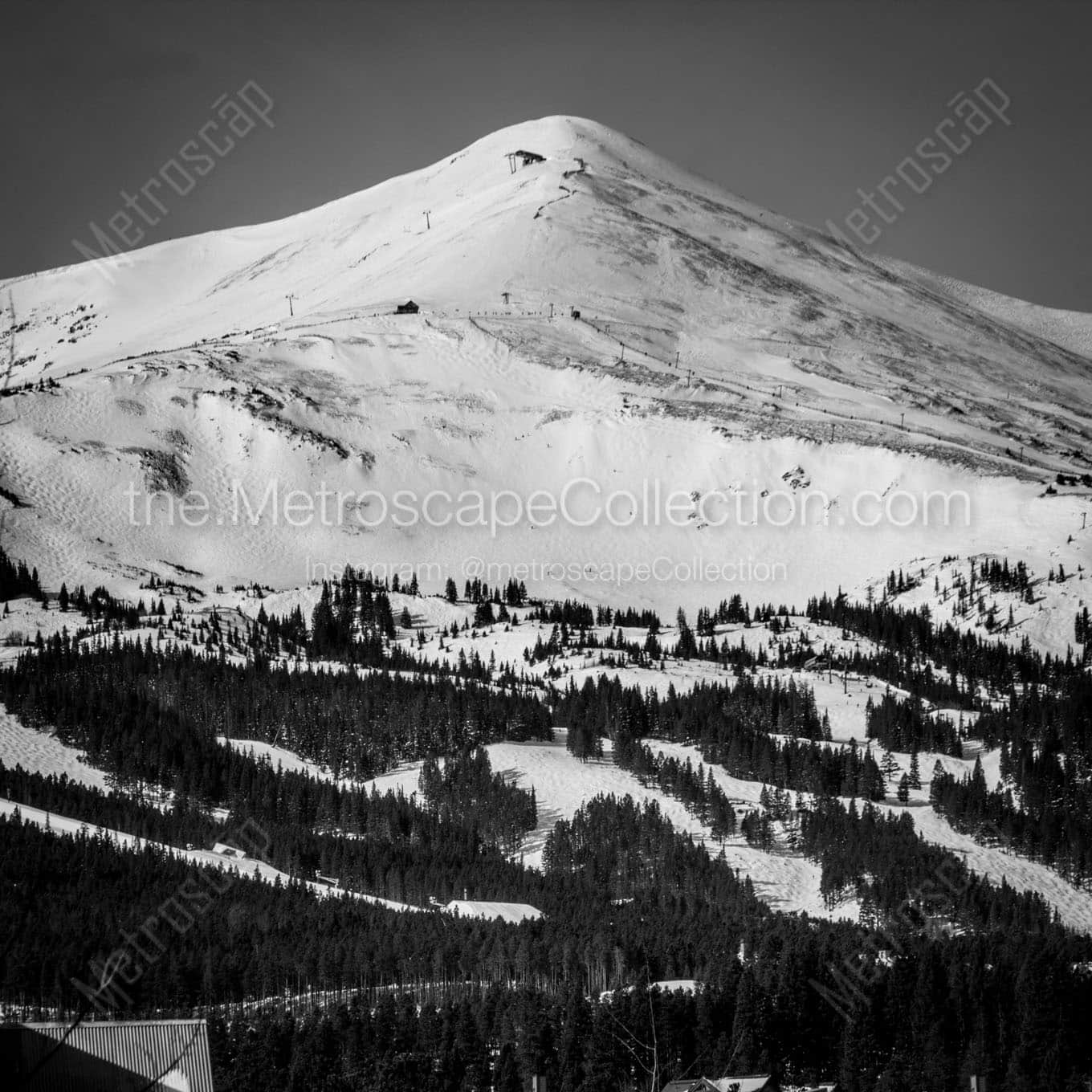 breckenridge peak 8 Black & White Wall Art