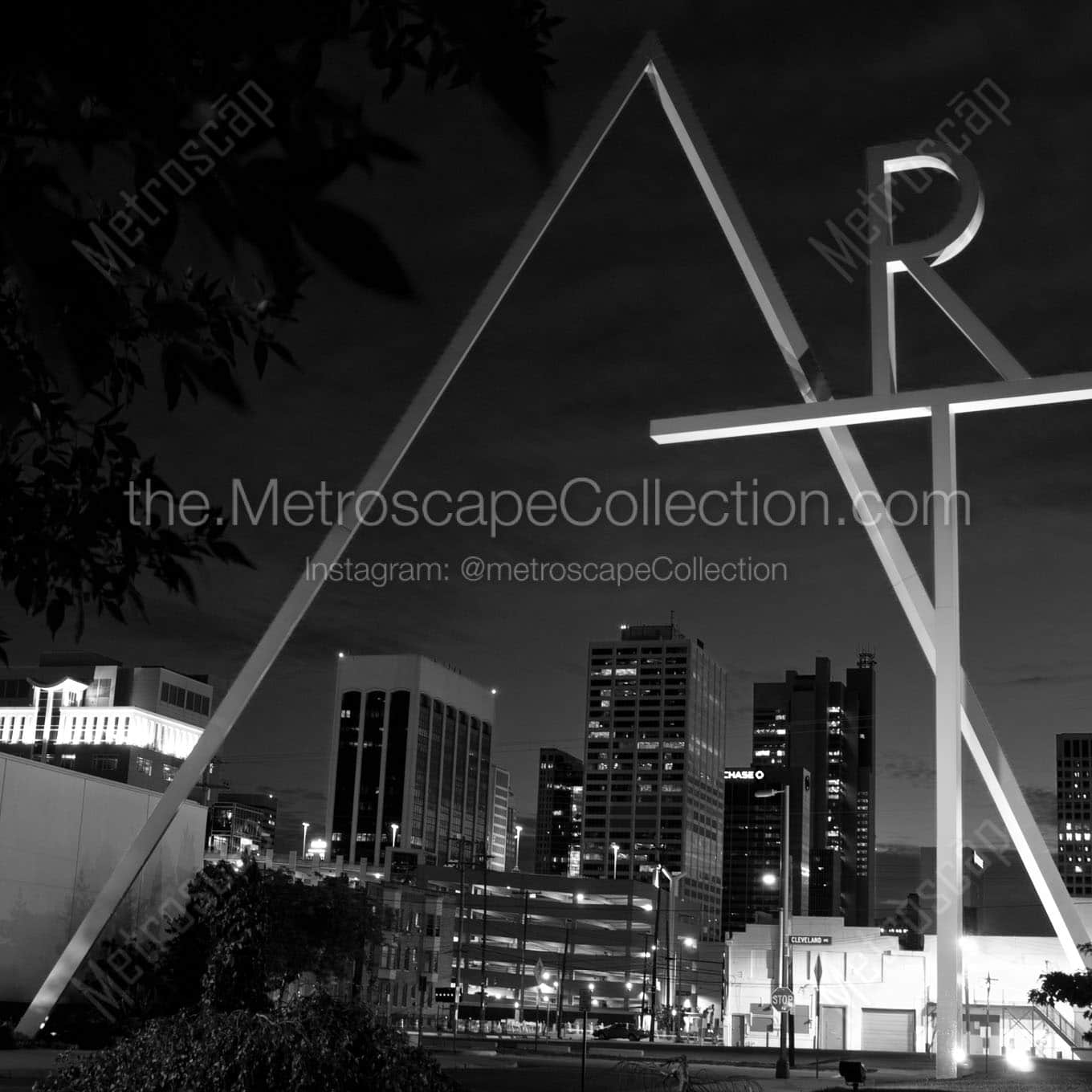 ccad art sculpture gay street Black & White Wall Art