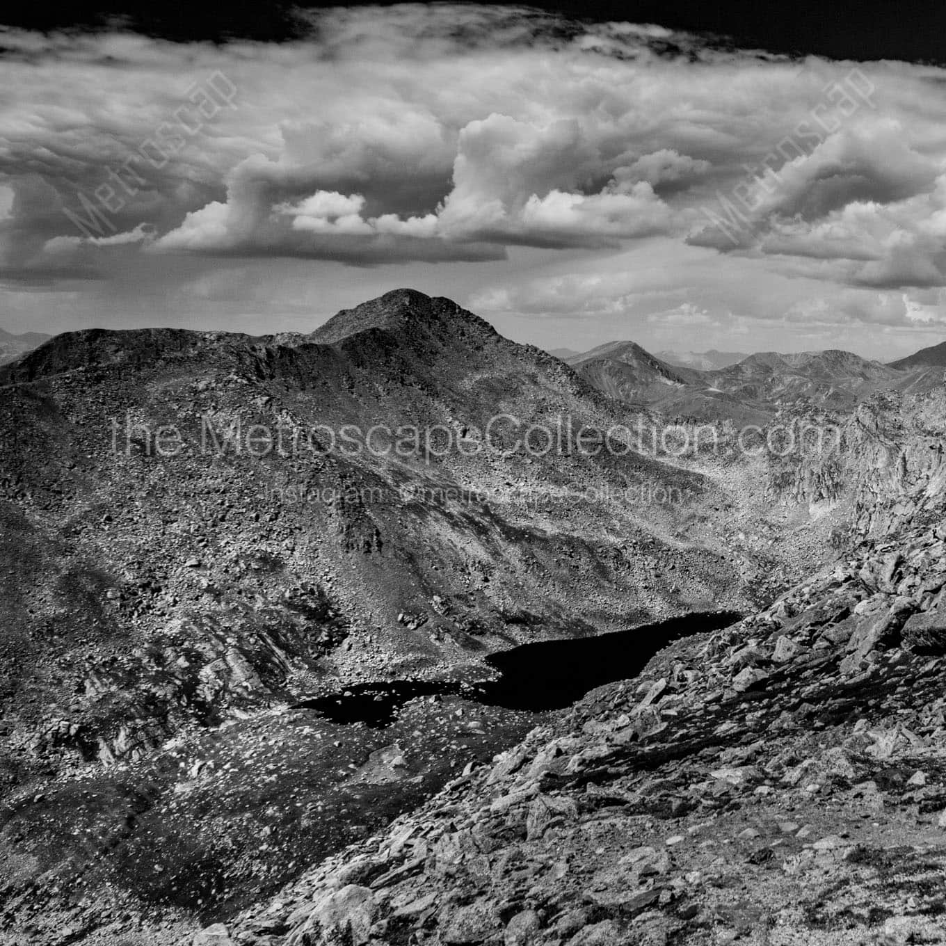 abyss lake mt evans Black & White Wall Art