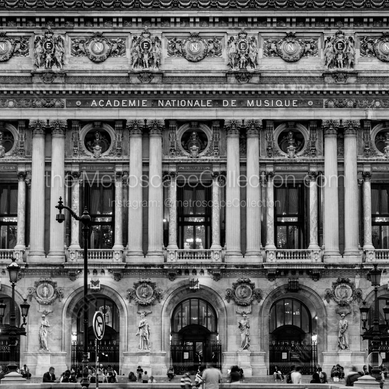 academie nationale de musique Black & White Wall Art