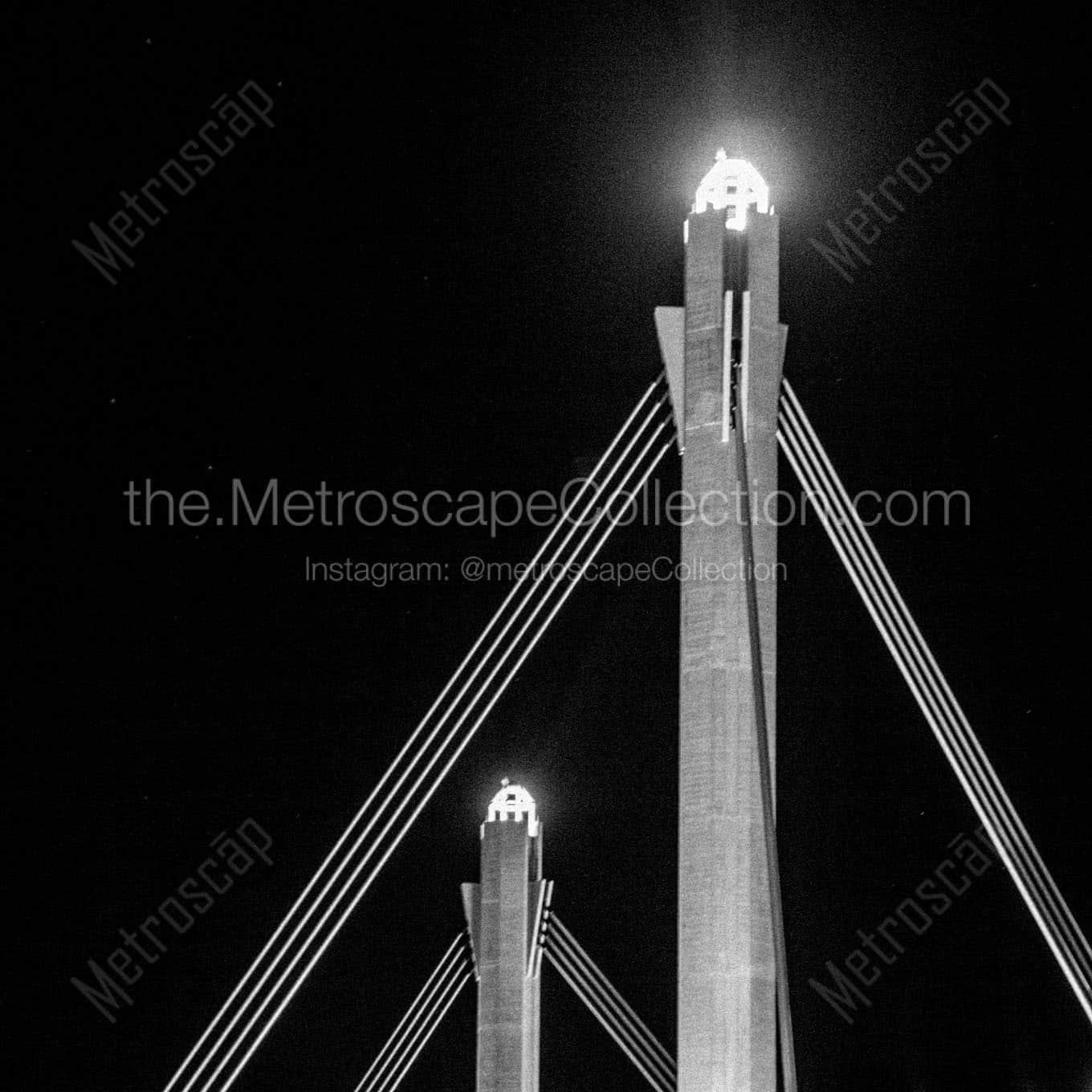 alamodome spires Black & White Wall Art