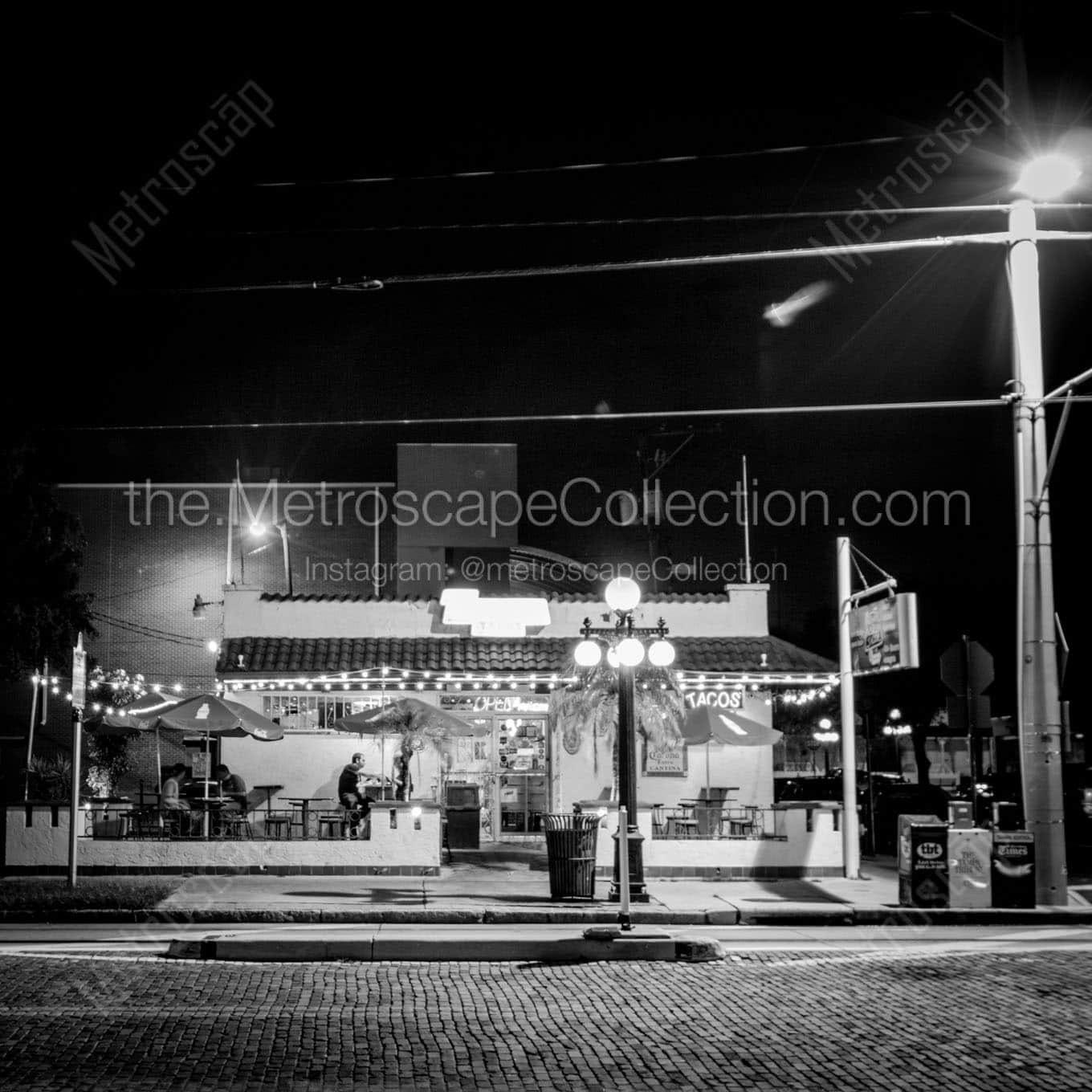 alaskan tacos ybor city Black & White Wall Art