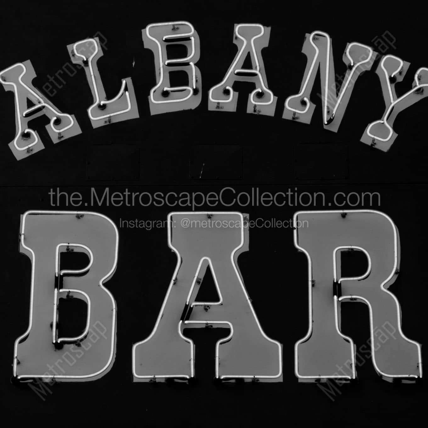 albany bar Black & White Wall Art