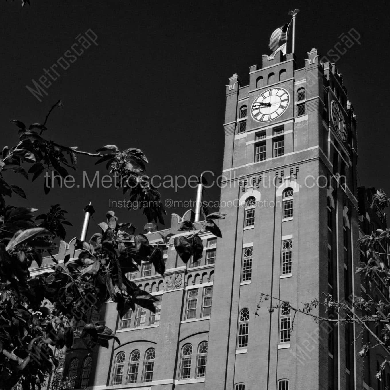 anheuser busch main brewhouse Black & White Wall Art