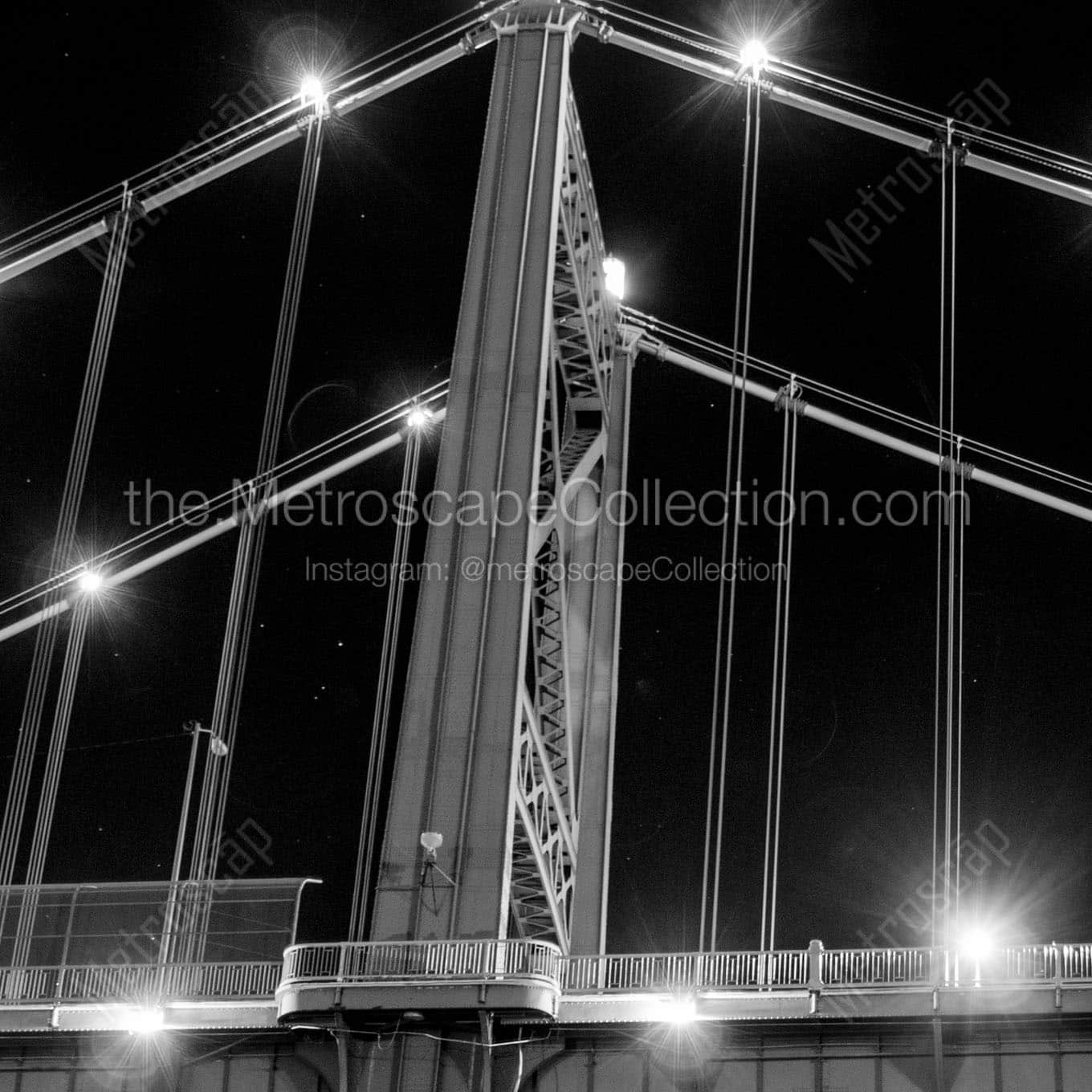 anthony wayne bridge Black & White Wall Art