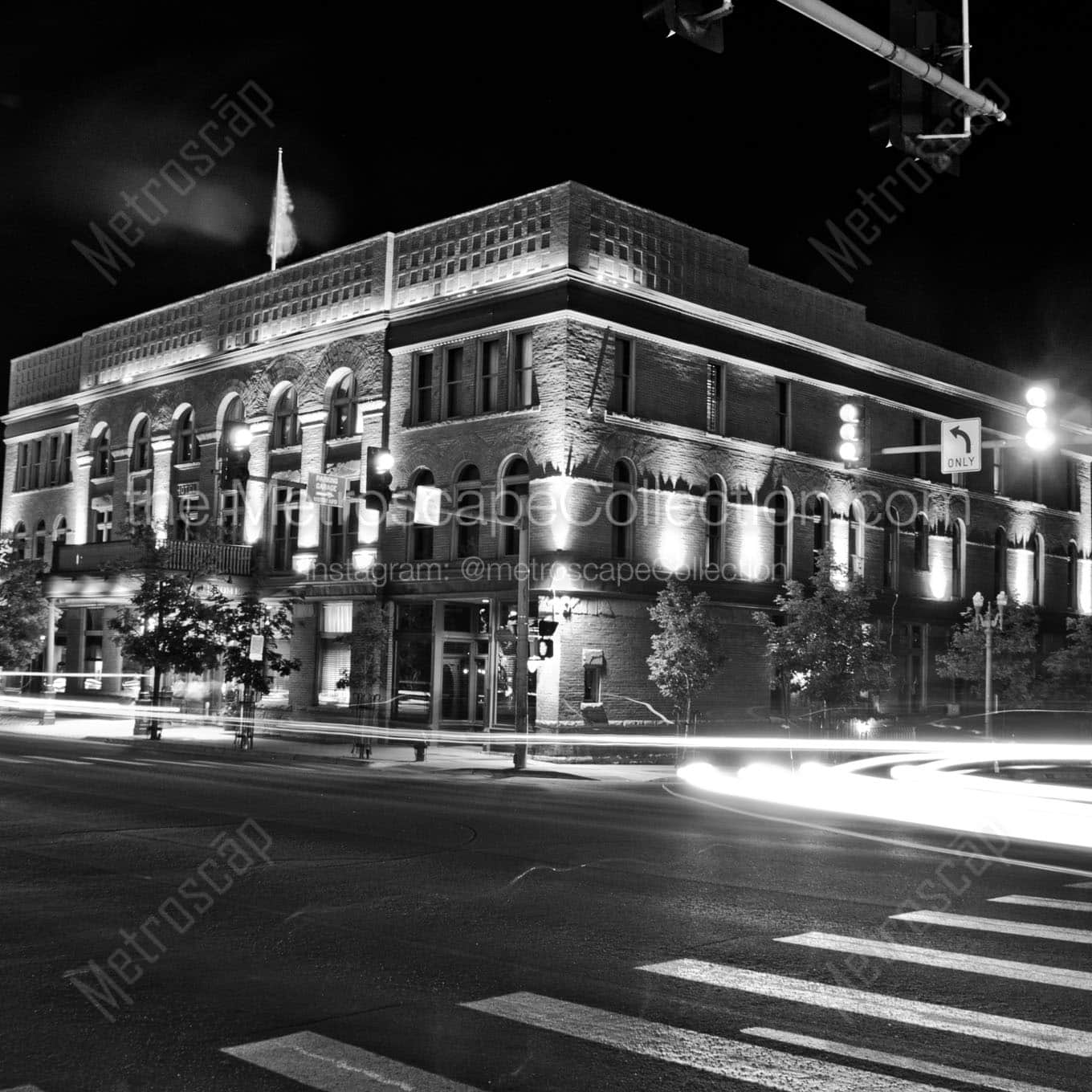 aspen hotel jerome Black & White Wall Art