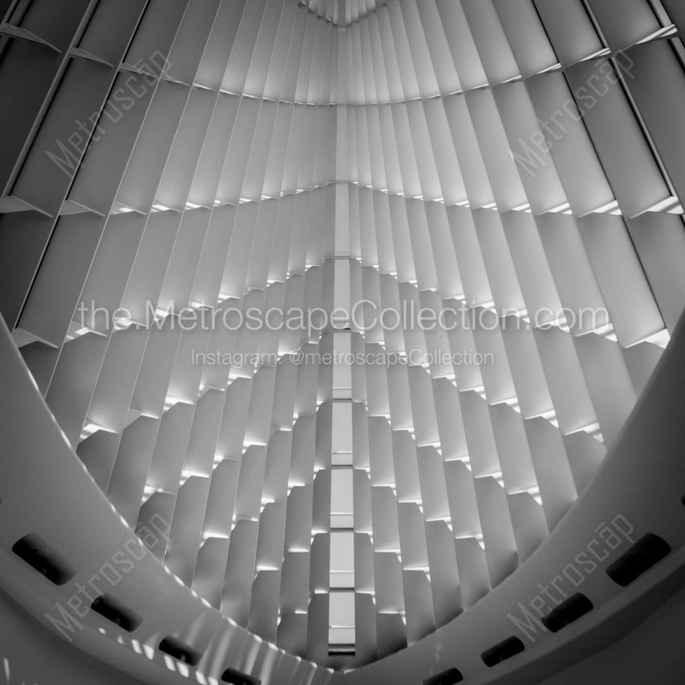 atrium milwaukee art museum Black & White Wall Art