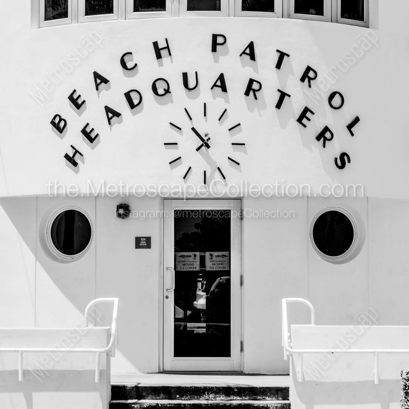 beach patrol hq Black & White Wall Art