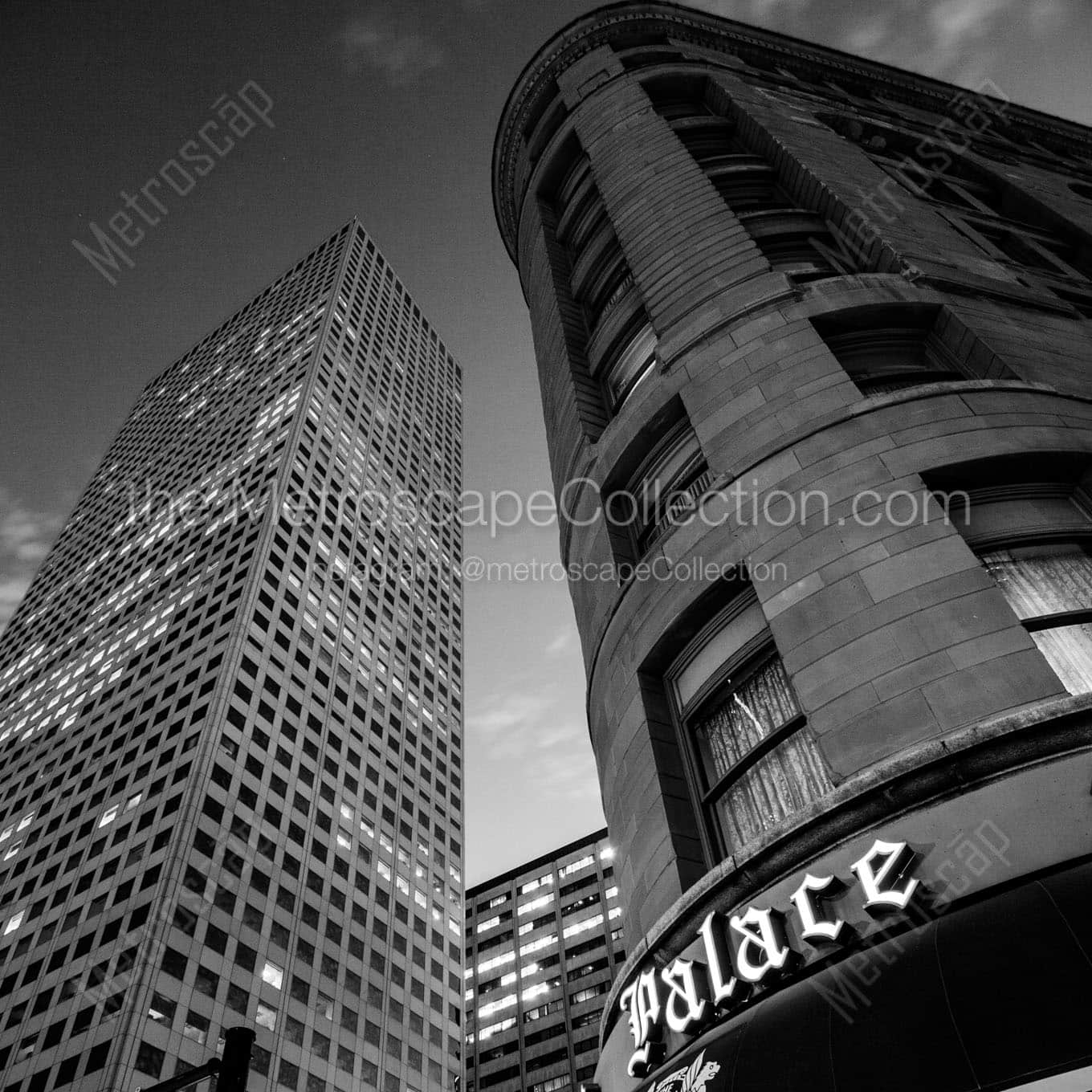 brown palace hotel Black & White Wall Art