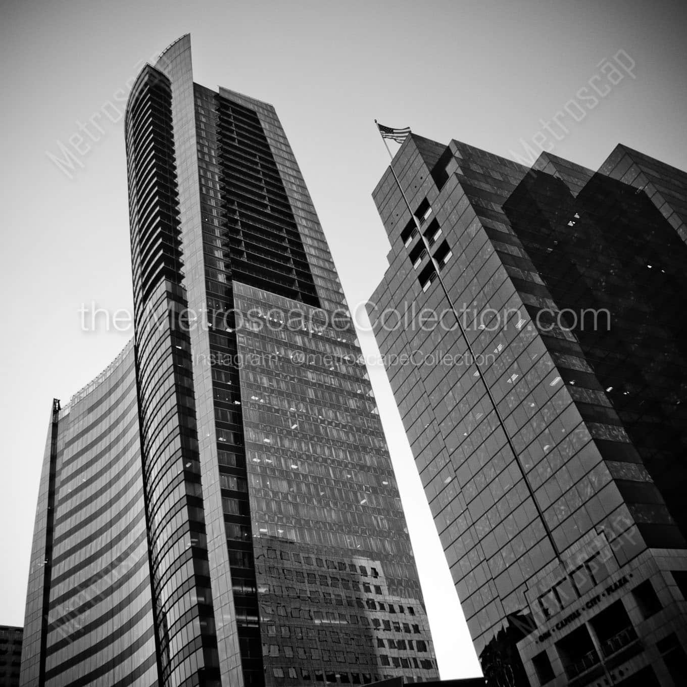 buckhead skyline Black & White Wall Art