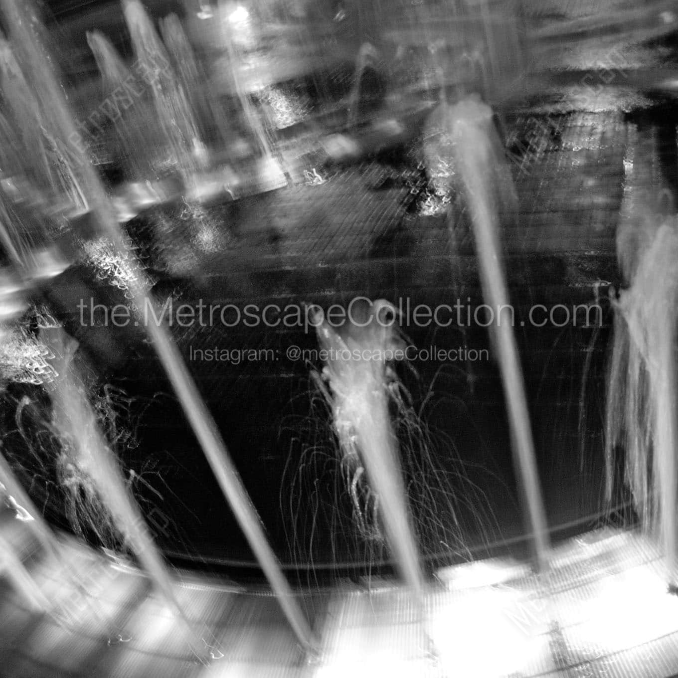 centennial olympic park fountain Black & White Wall Art