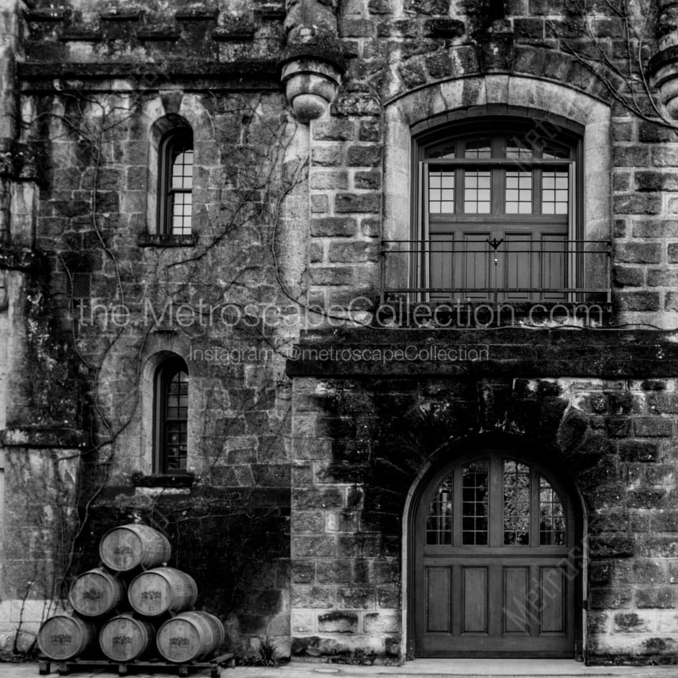 chateau montelena winery in calistoga Black & White Wall Art