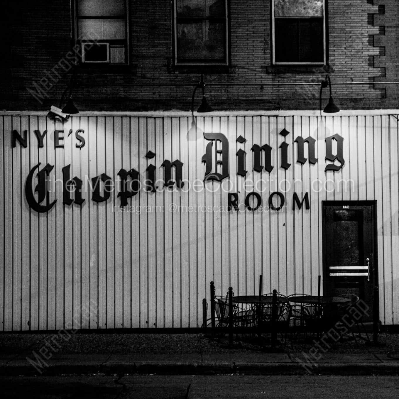 chopin dining room Black & White Wall Art