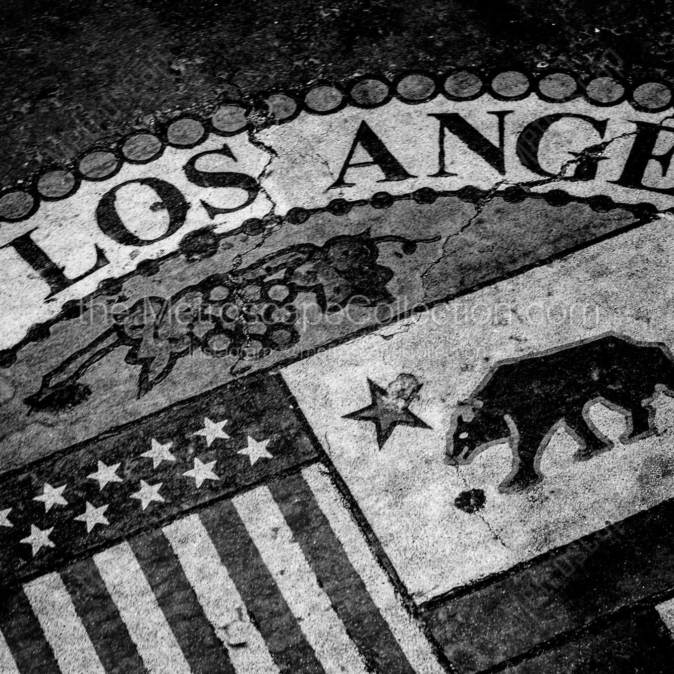 city of los angeles seal Black & White Wall Art