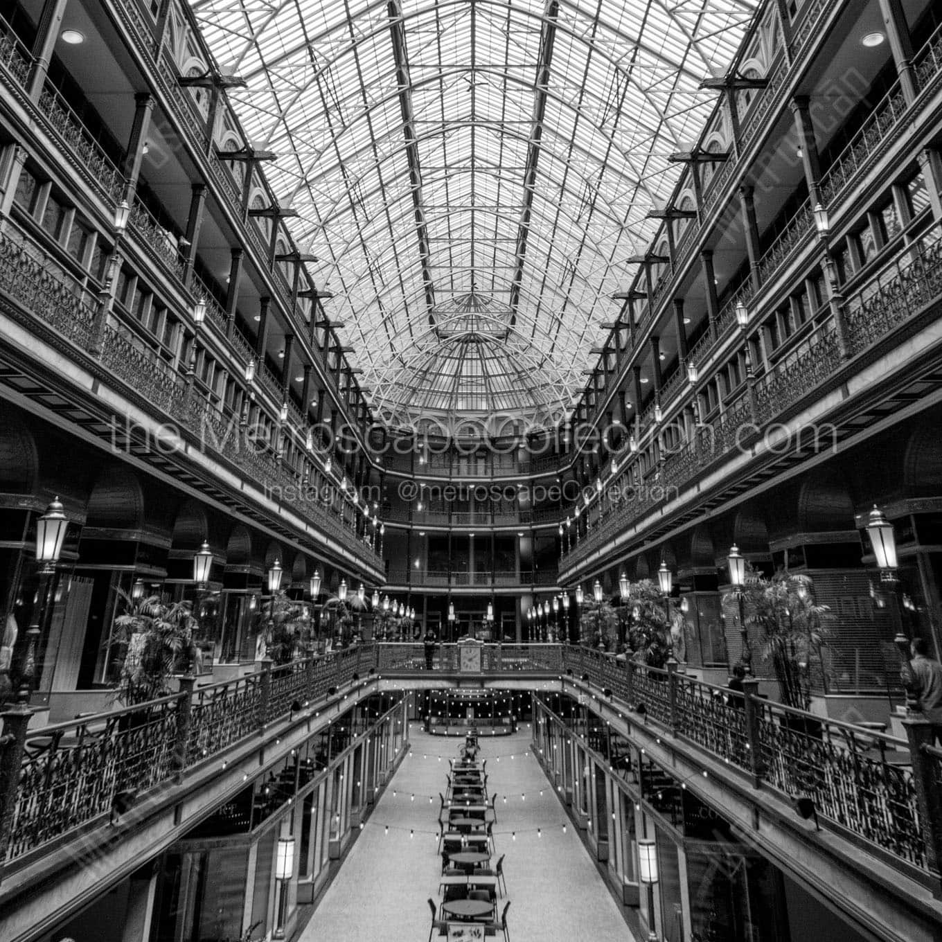 cleveland arcade Black & White Wall Art