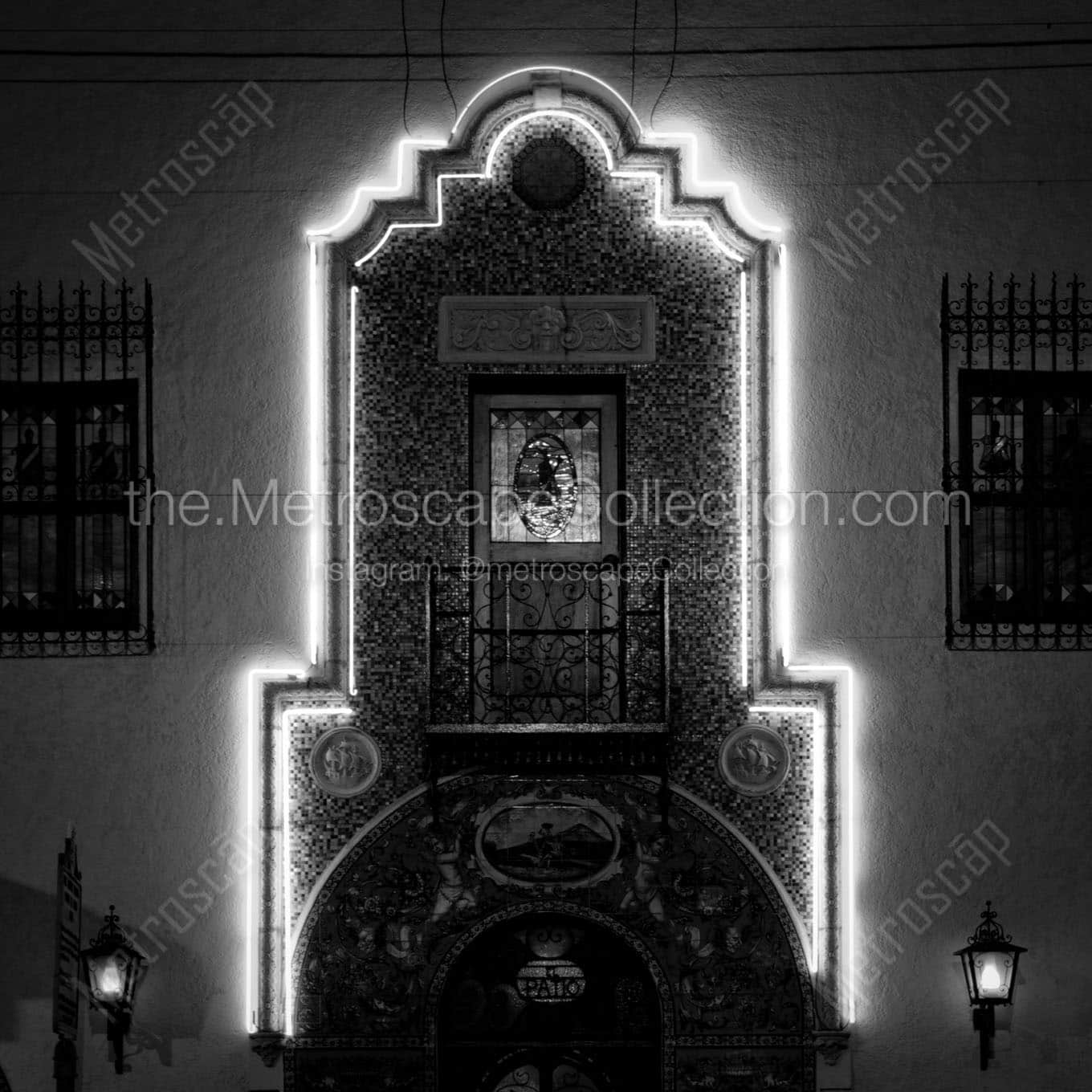 columbia restaurant ybor city Black & White Wall Art