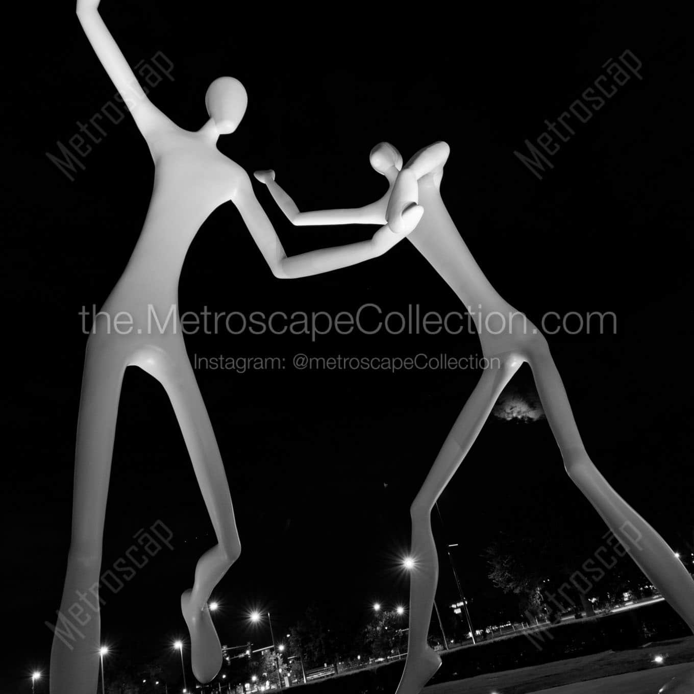 dancers denver performing arts complex Black & White Wall Art