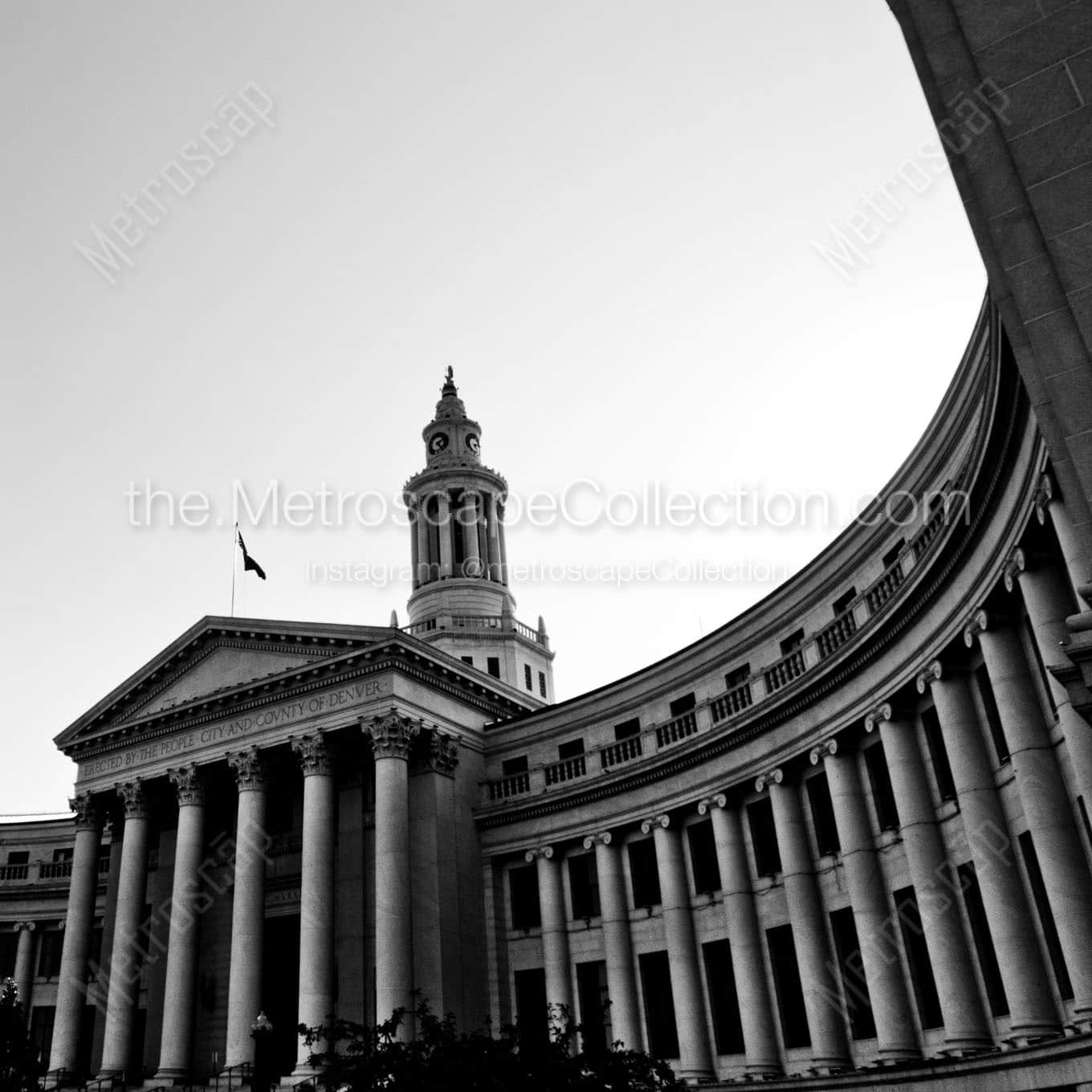 denver city and county building Black & White Wall Art