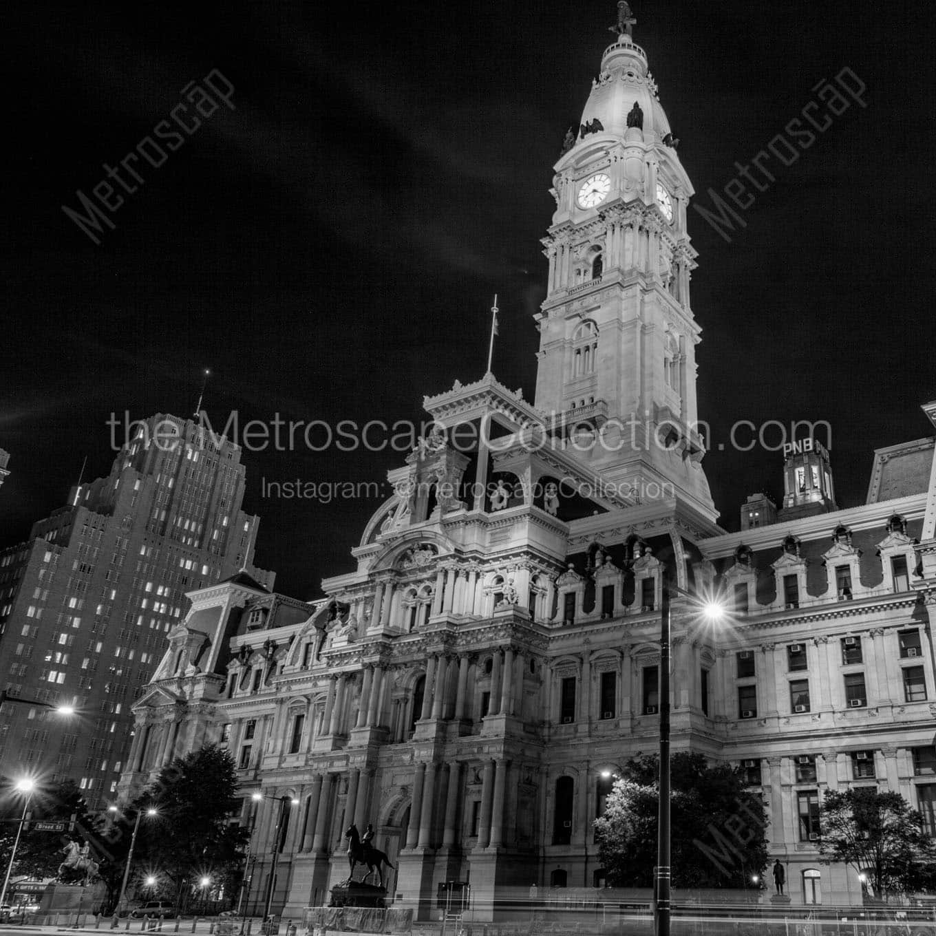 dilworth park philadelphia city hall Black & White Wall Art