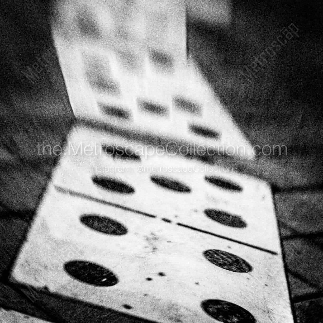 domino park little havana Black & White Wall Art