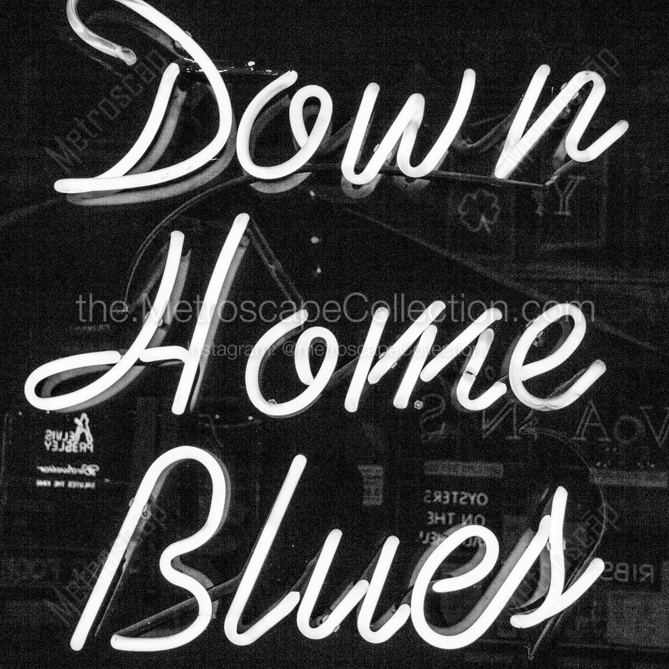 down home blues Black & White Wall Art