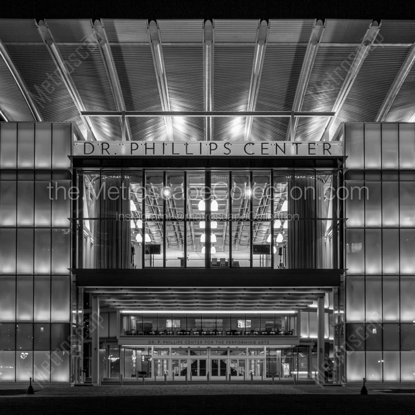 dr phillips performing arts center Black & White Wall Art