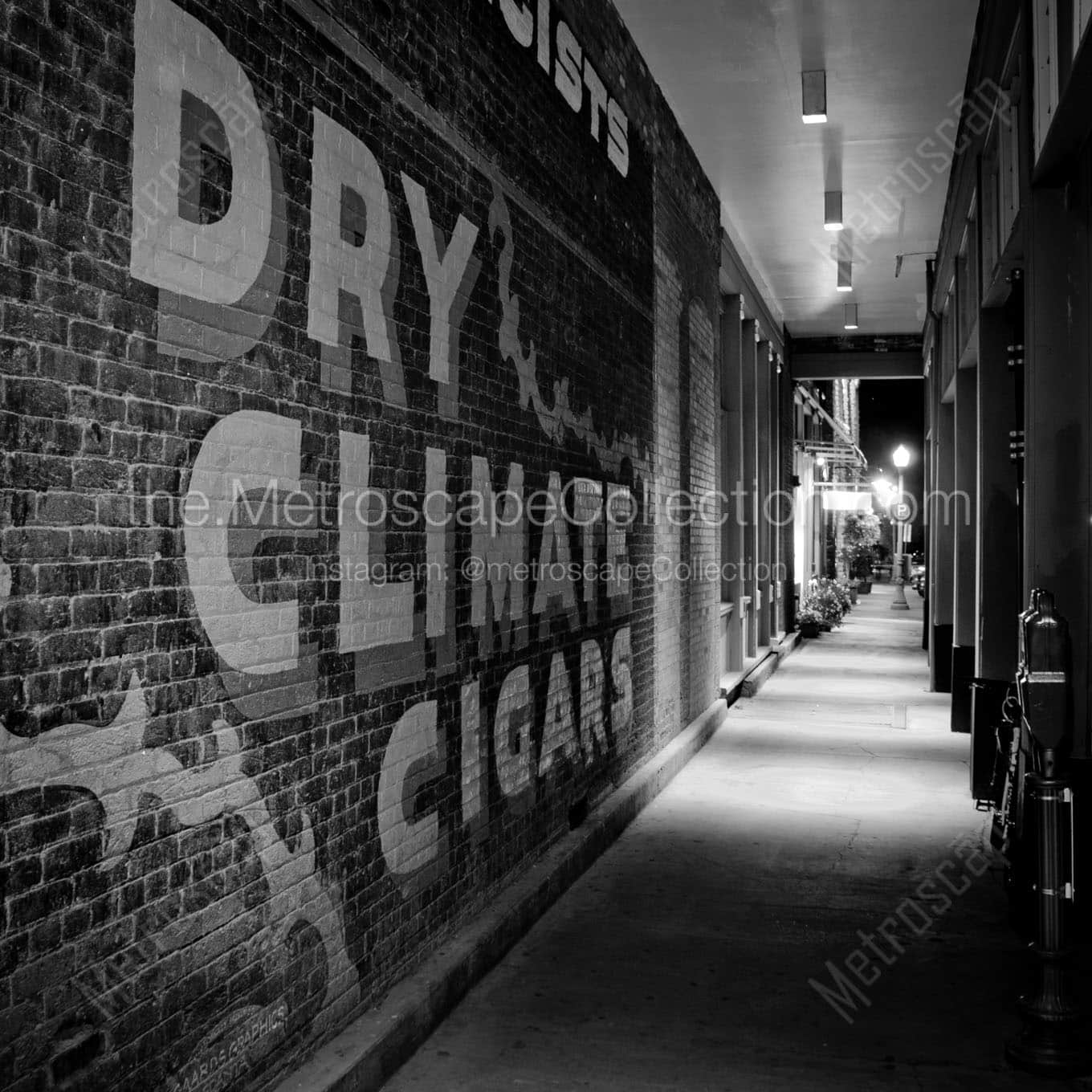 dry climate cigars wall mural downtown aspen Black & White Wall Art
