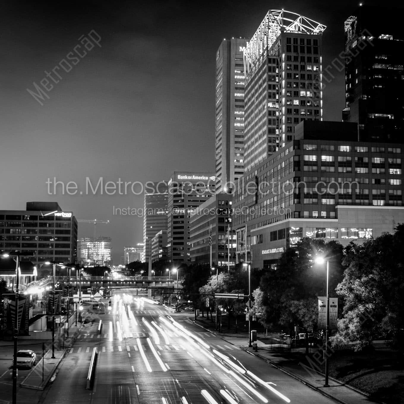 east pratt street traffic Black & White Wall Art