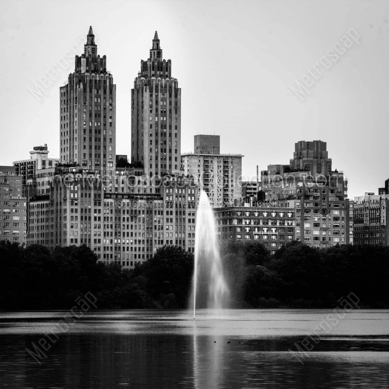 el dorado central park west Black & White Wall Art