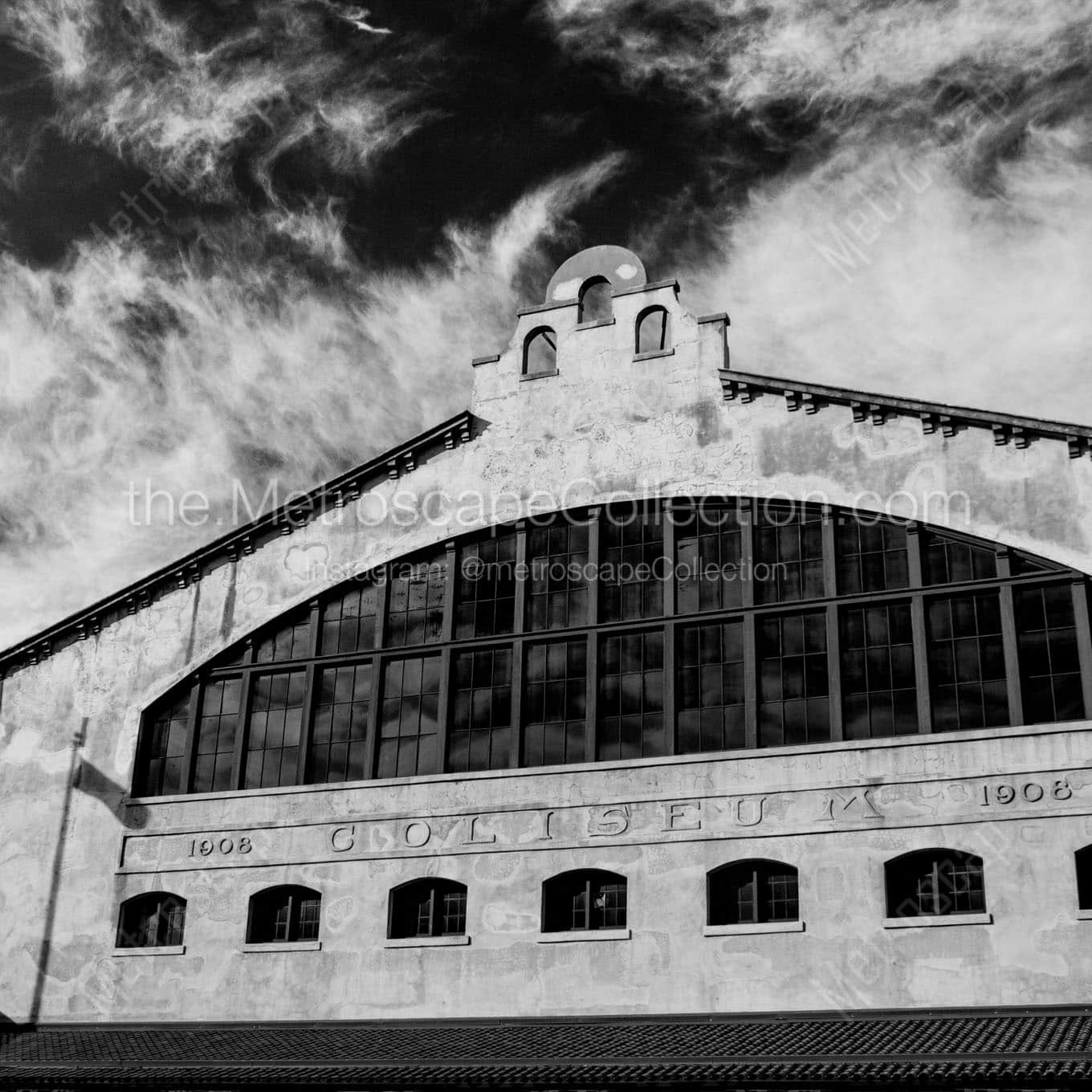 fort worth coliseum Black & White Wall Art