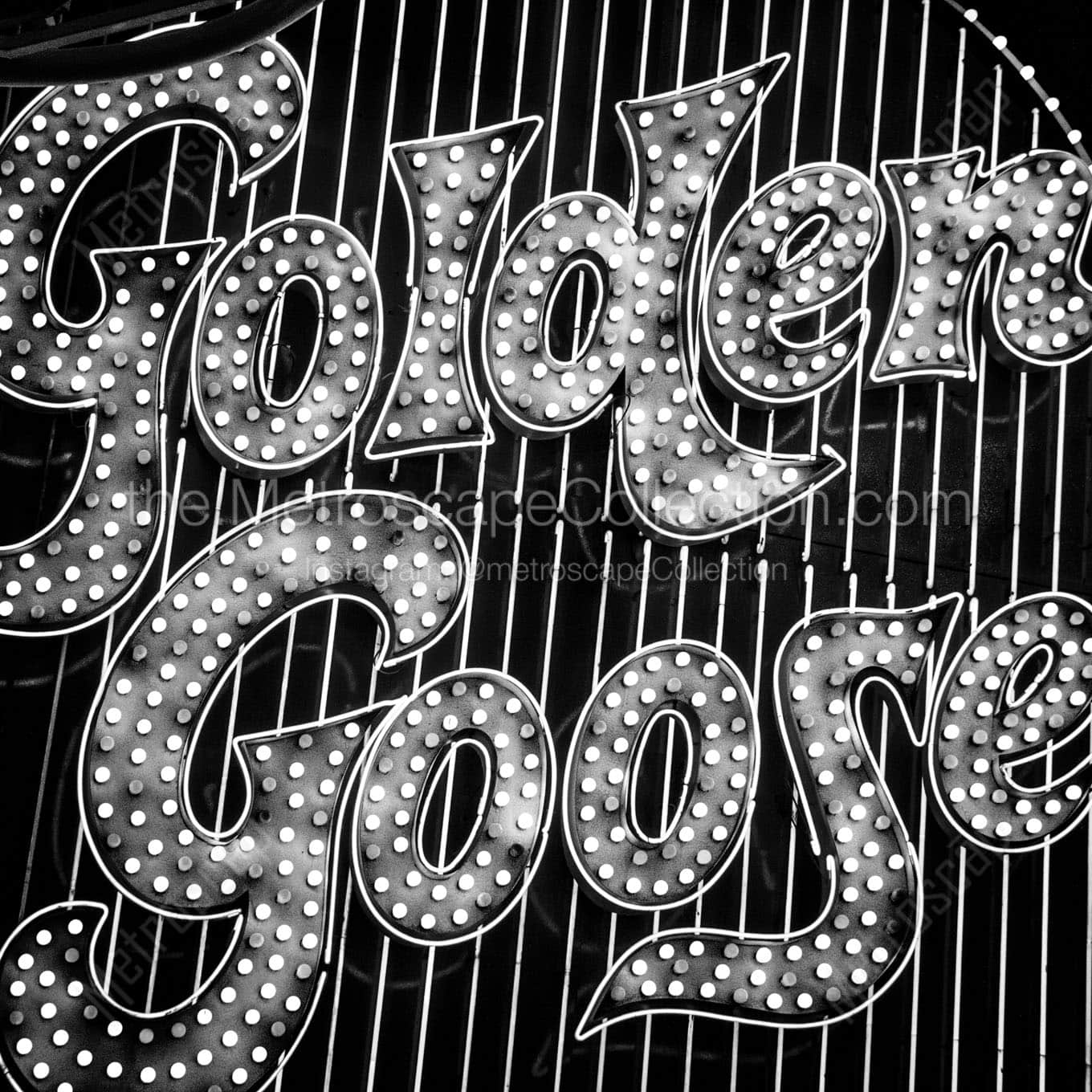 golden goose fremont street Black & White Wall Art