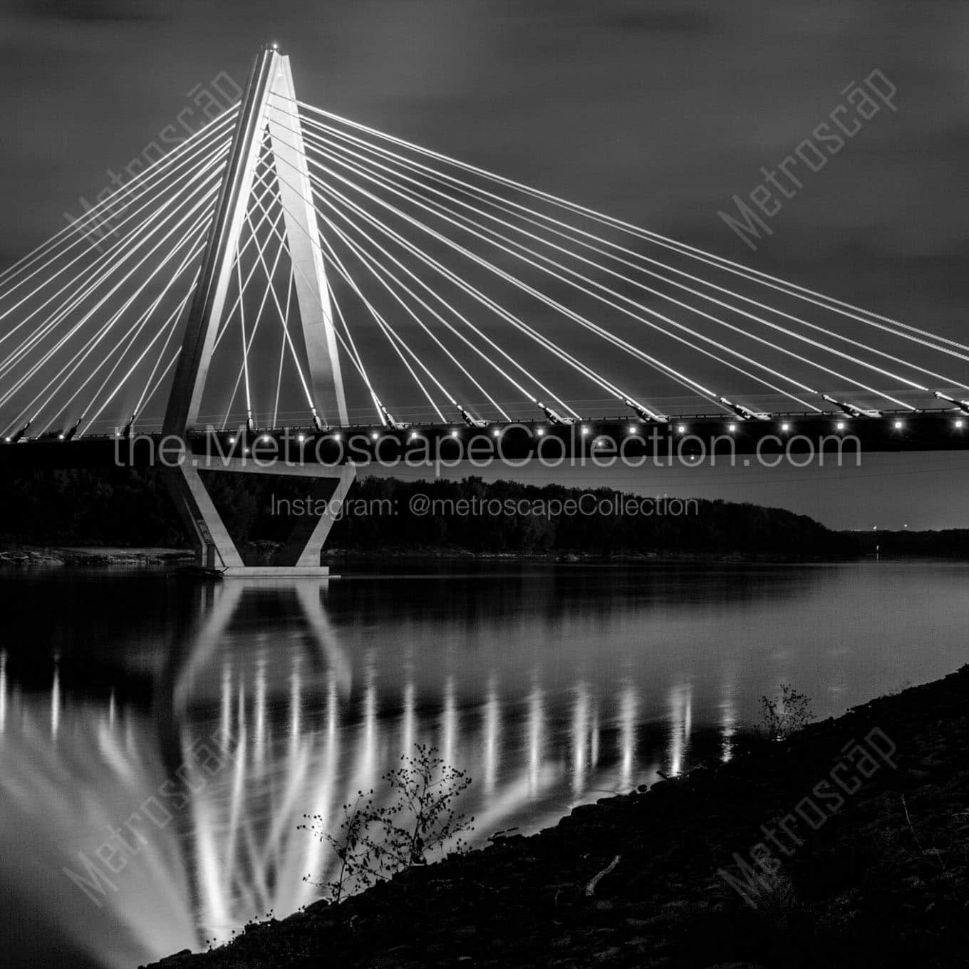 i29 bridge i35 bridge bond Black & White Wall Art