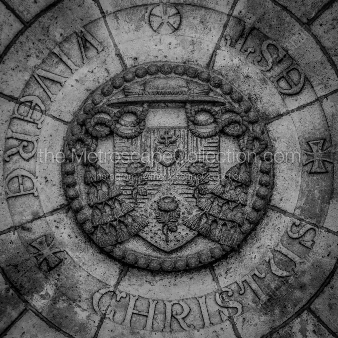 inside top sacre coeur dome Black & White Wall Art