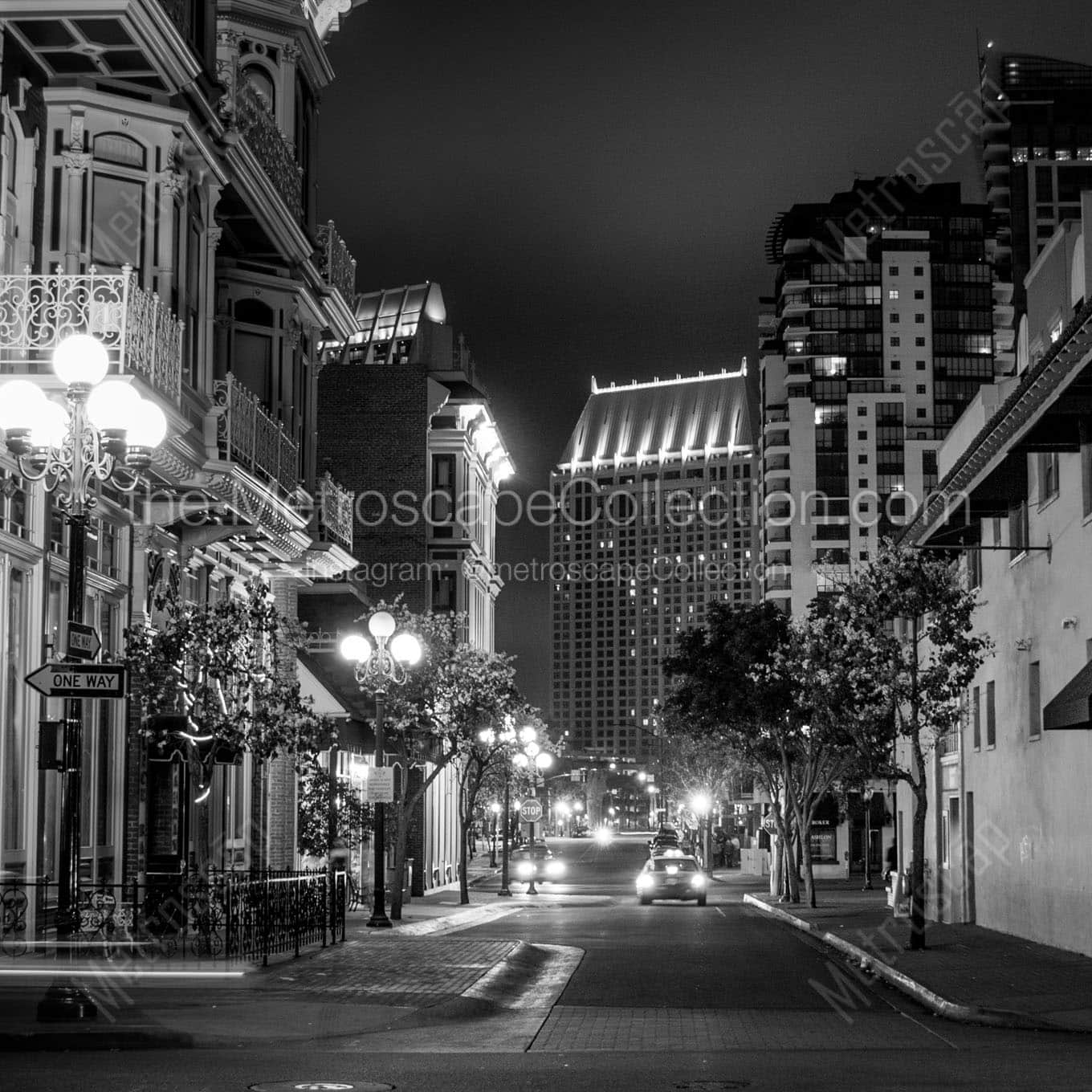 island avenue and 4th ave Black & White Wall Art