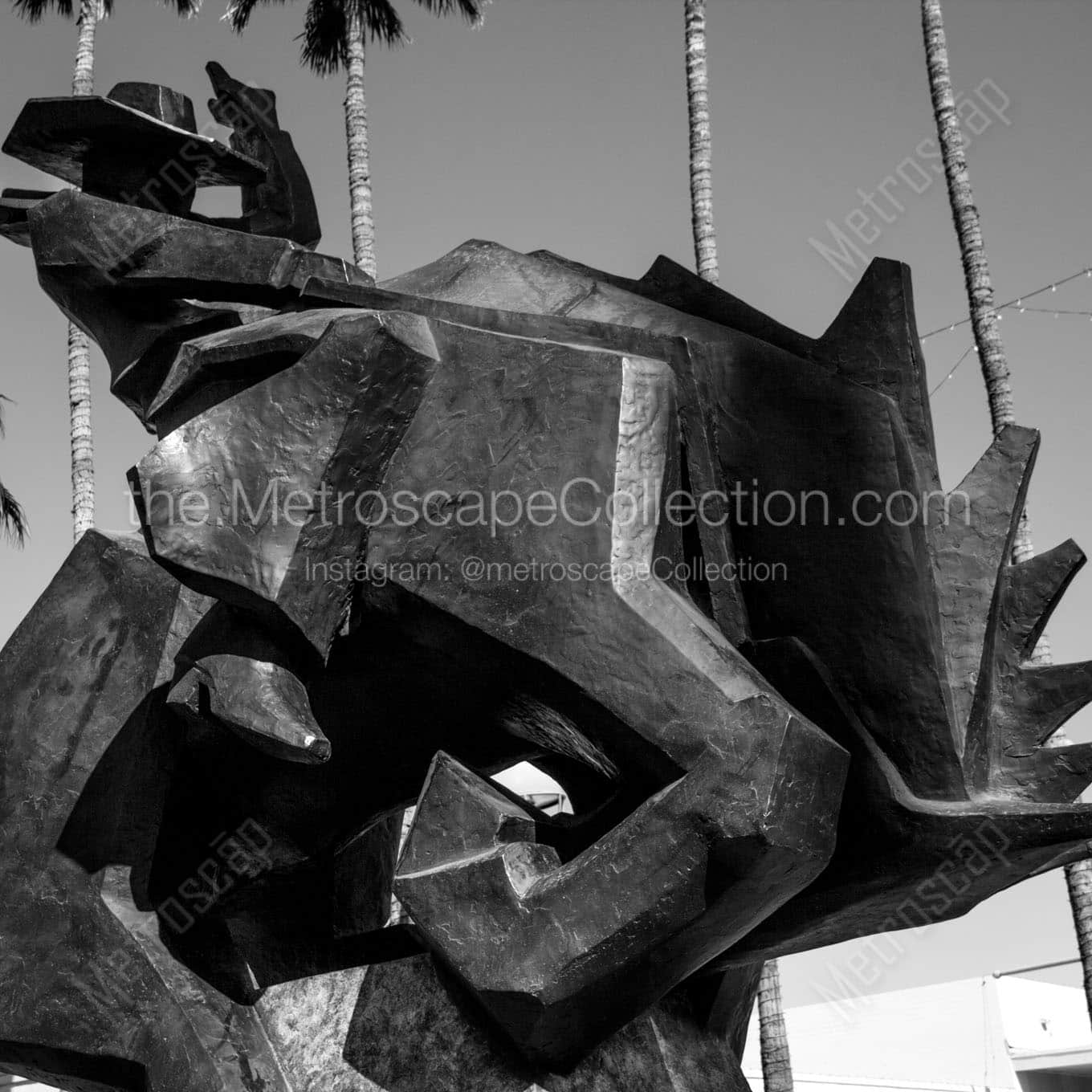 jack knife sculpture old town scottsdale Black & White Wall Art