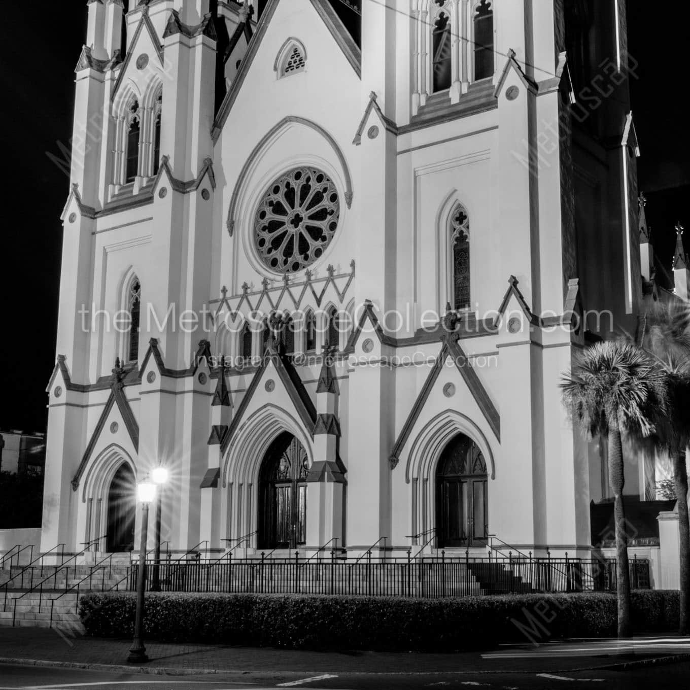 john the baptist cathedral Black & White Wall Art