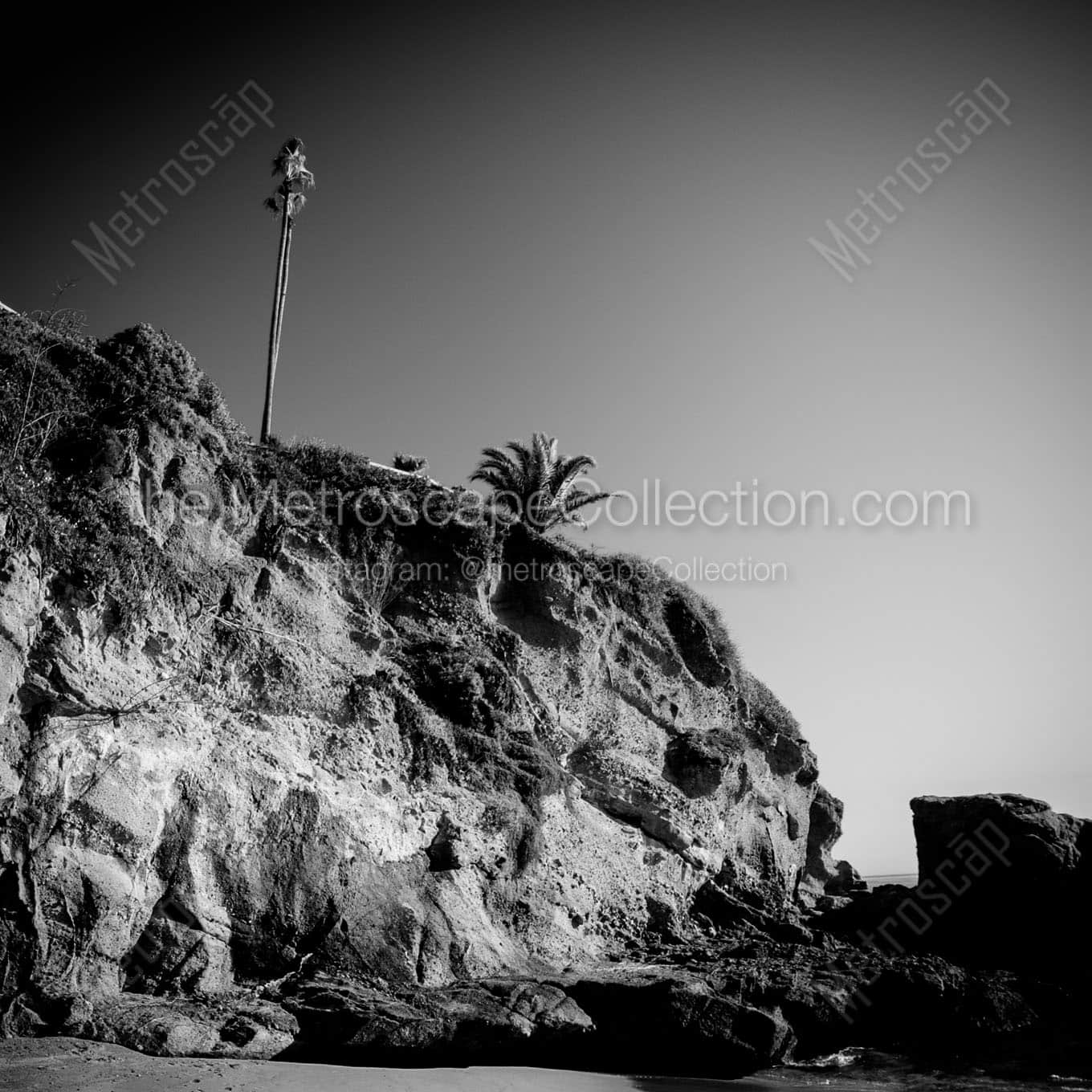 laguna beach skyline Black & White Wall Art