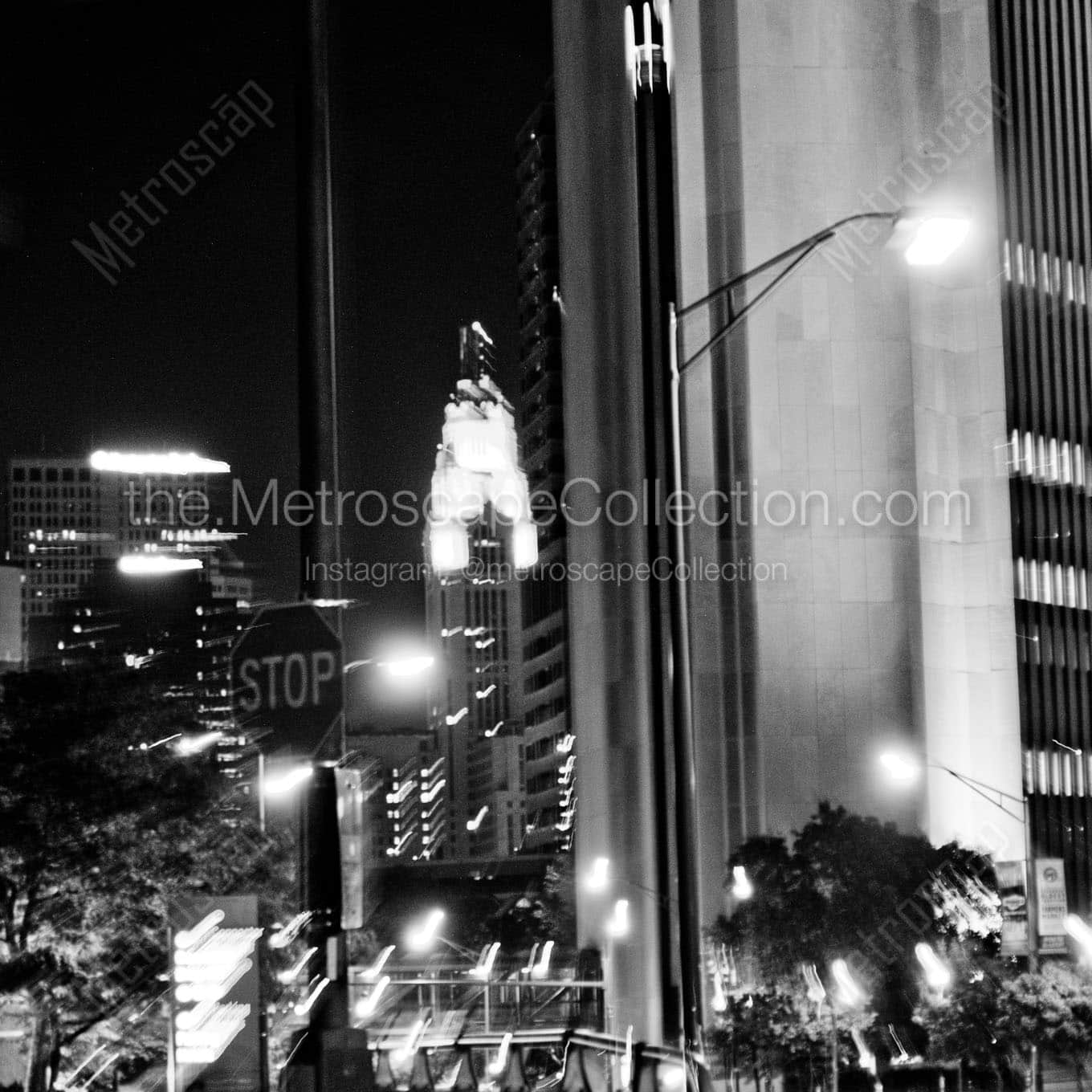 leveque tower from north high street Black & White Wall Art