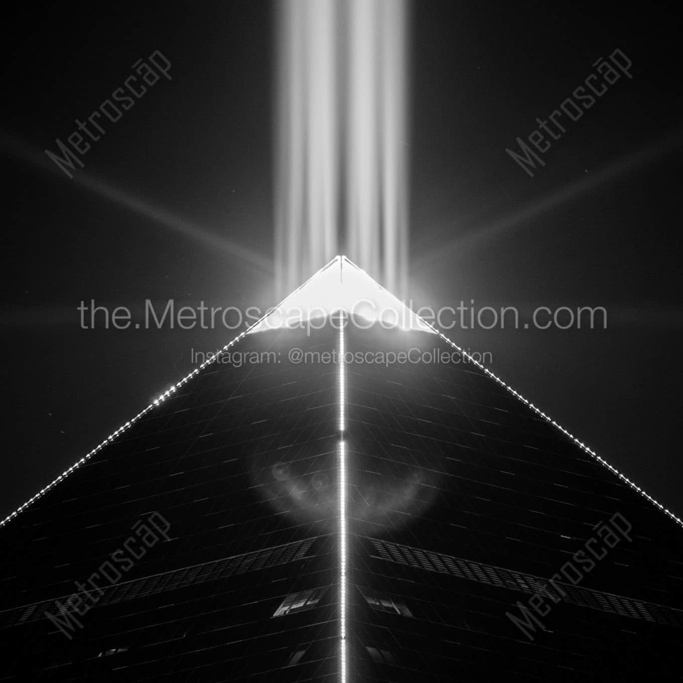 light top luxor Black & White Wall Art