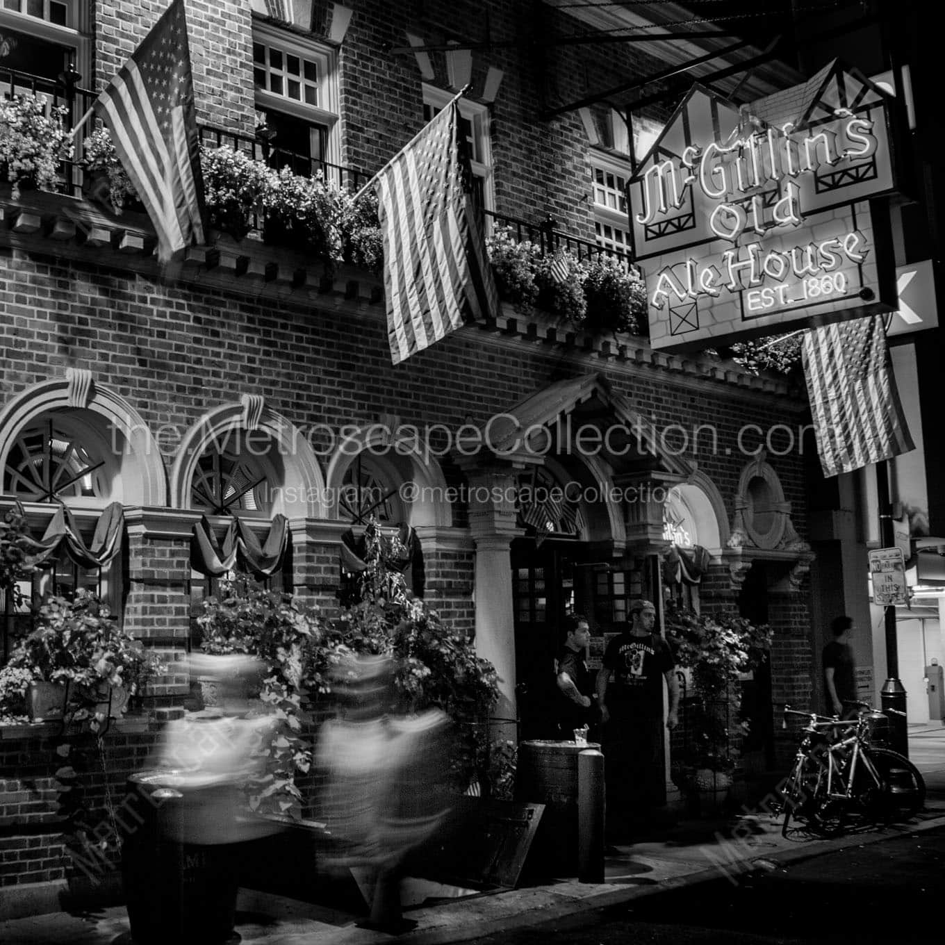 mcgillins old ale house Black & White Wall Art