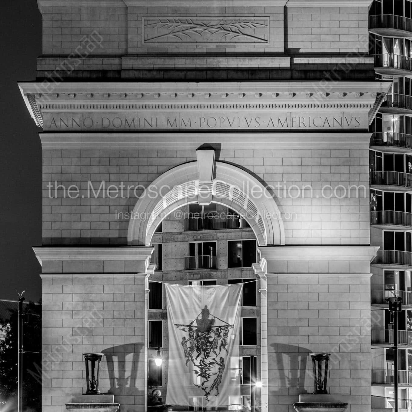 millennium gate Black & White Wall Art