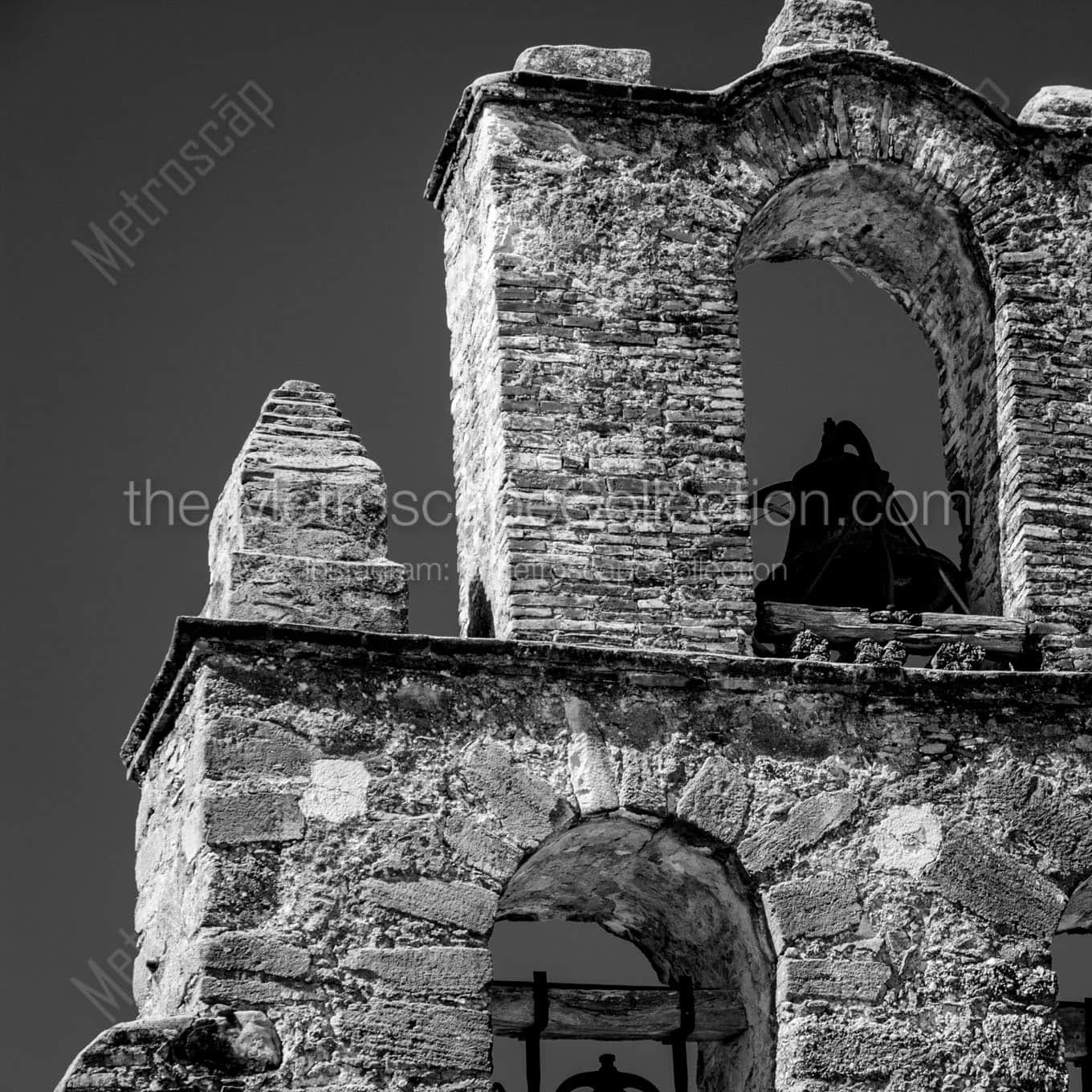 mission san francisco de la espada Black & White Wall Art