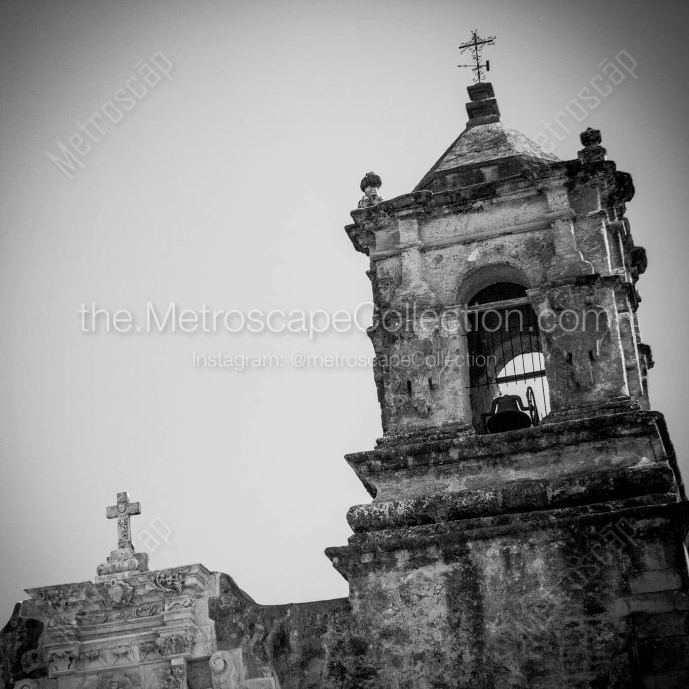 mission san jose Black & White Wall Art