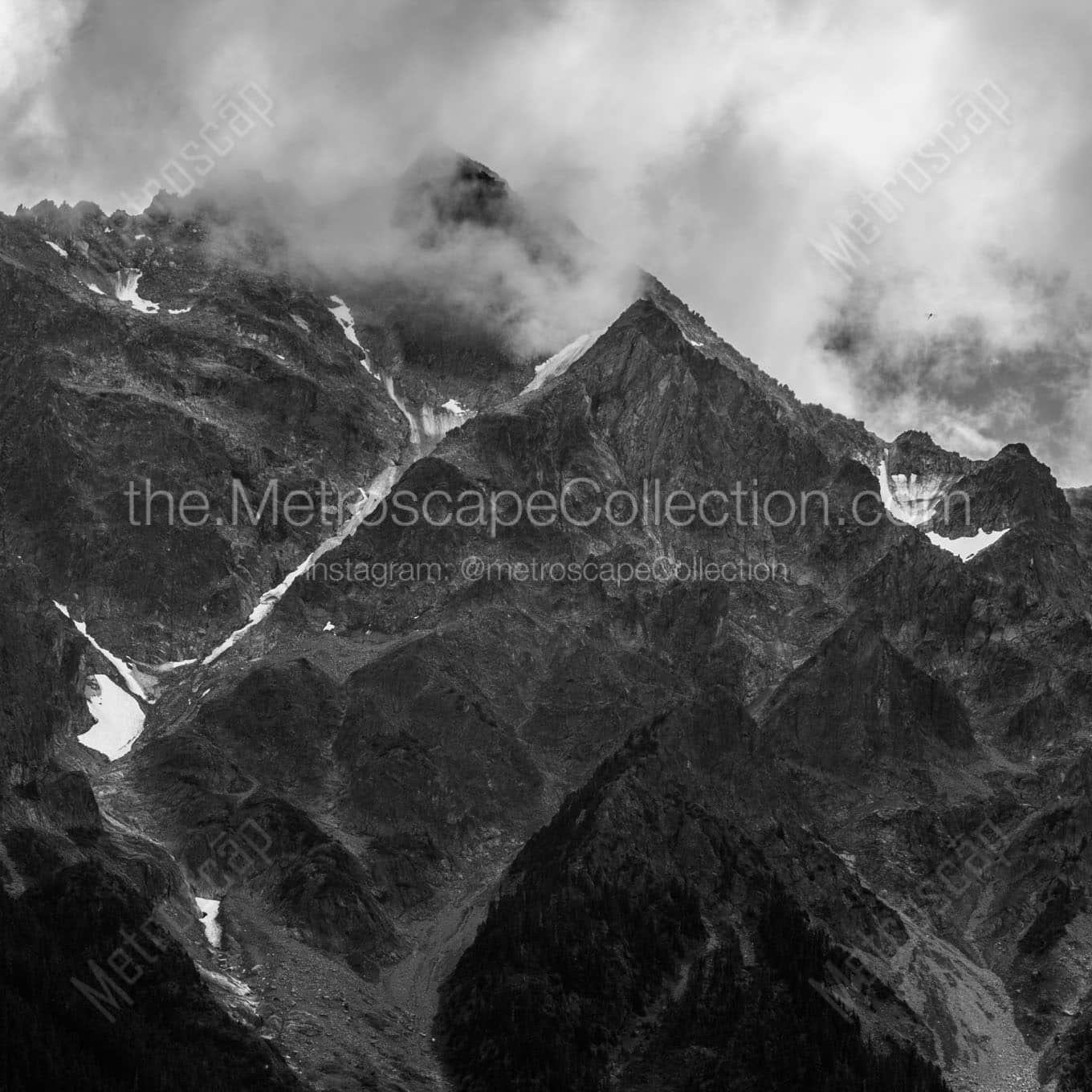 mt currie pemberton bc Black & White Wall Art