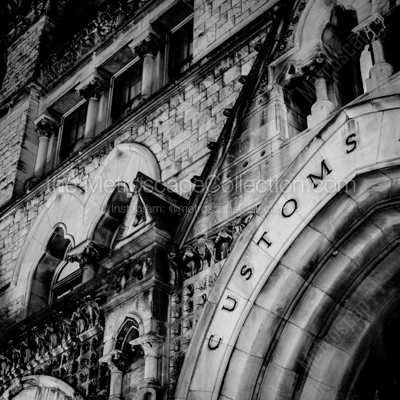 nashville customs house Black & White Wall Art