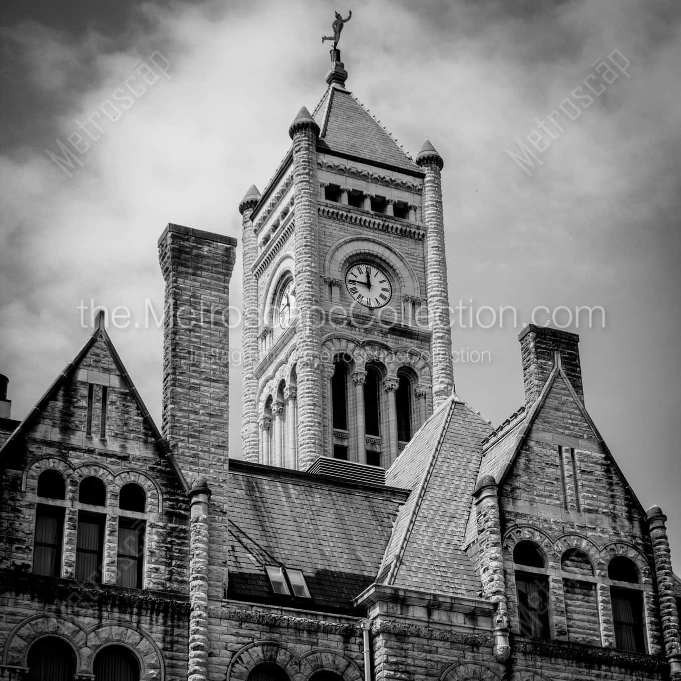 nashville union station Black & White Wall Art