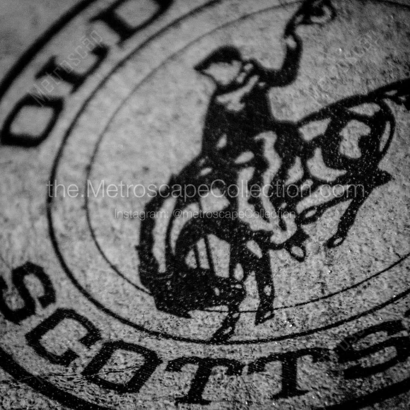 old town scottsdale logo Black & White Wall Art