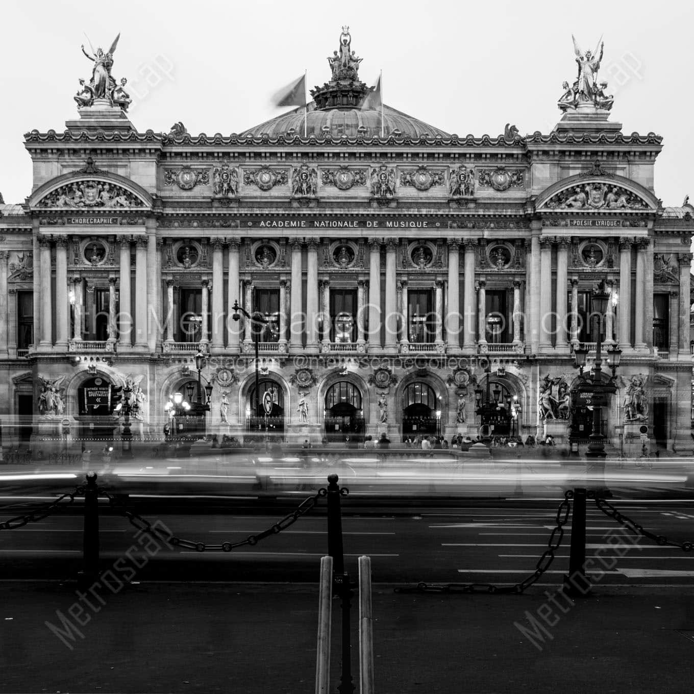 palais garnier opera house Black & White Wall Art