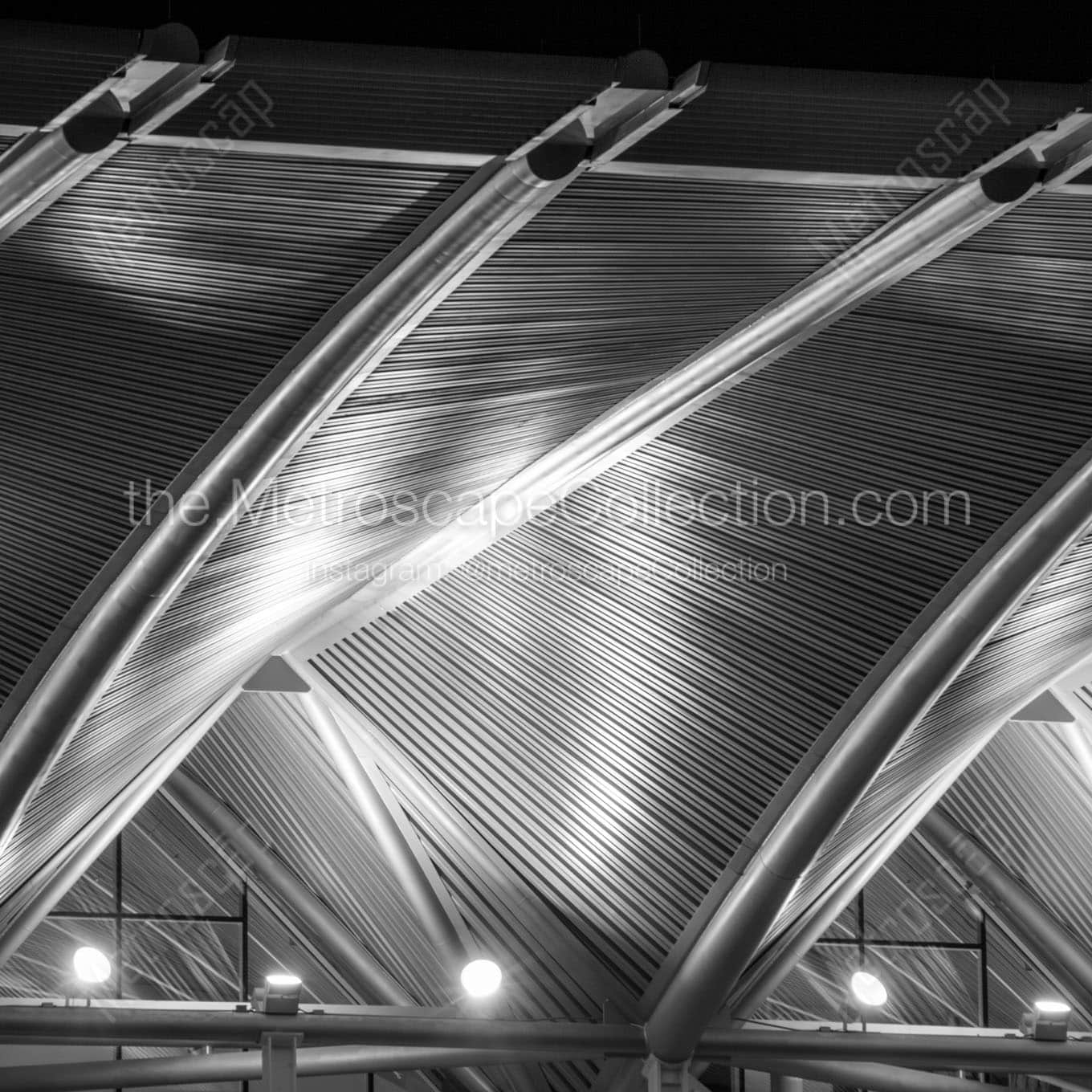 phillips performing arts center canopy Black & White Wall Art
