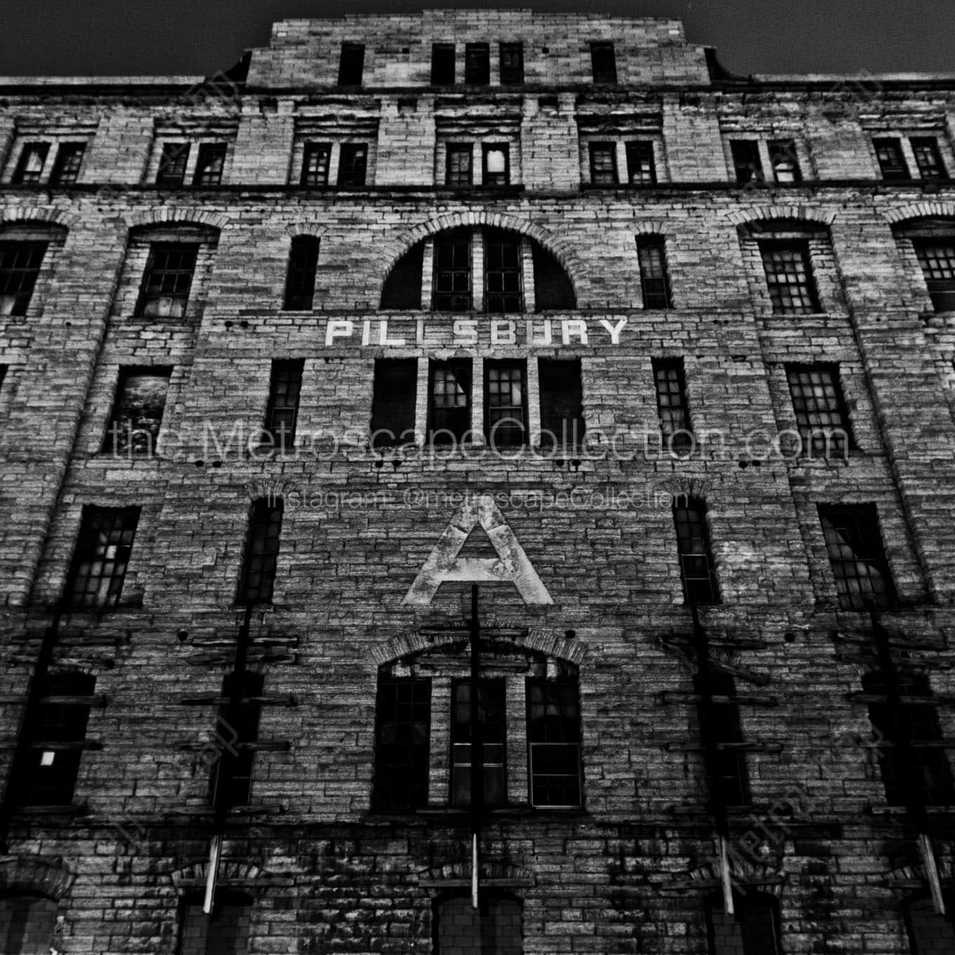 pillsbury a building Black & White Wall Art